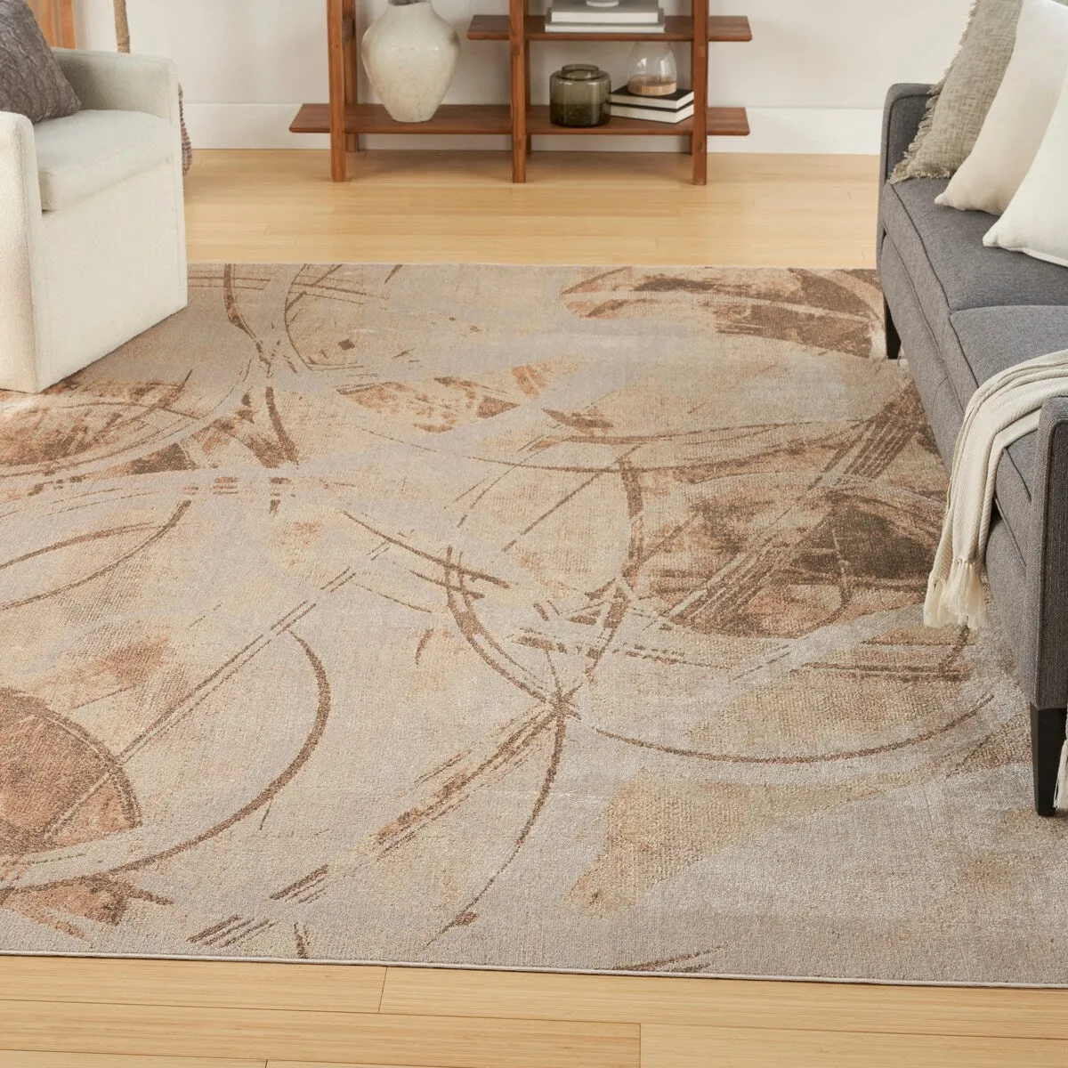 Nourison Astra Machine Washable Indoor only Abstract Area Rug