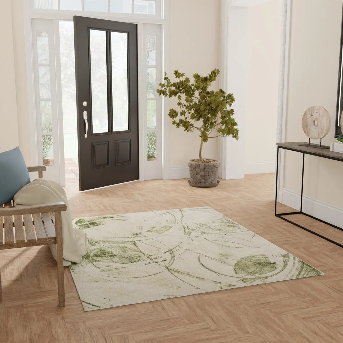 Nourison Astra Machine Washable Indoor only Abstract Area Rug