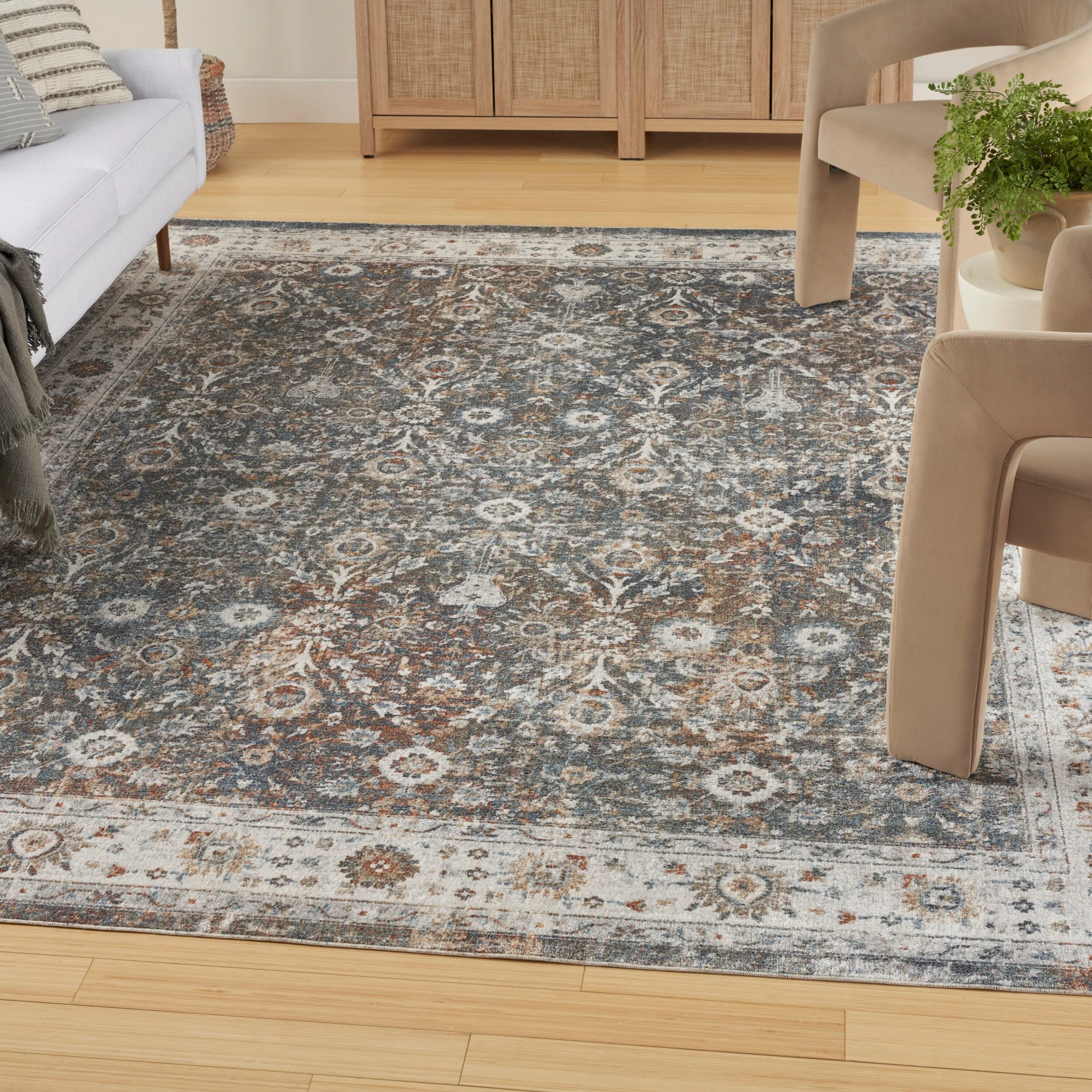 Nourison Astra Machine Washable Indoor only Persian Area Rug