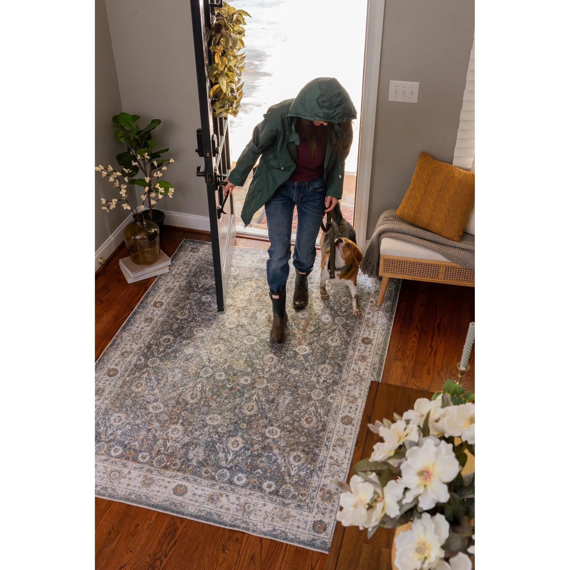 Nourison Astra Machine Washable Indoor only Persian Area Rug