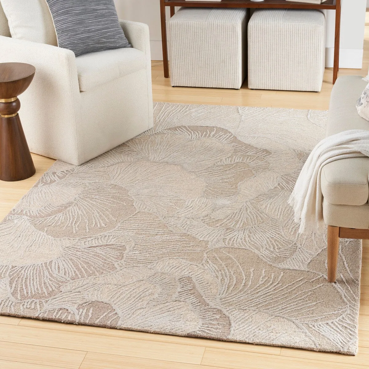 Nourison Avra Indoor only Floral Handmade Wool Area Rug