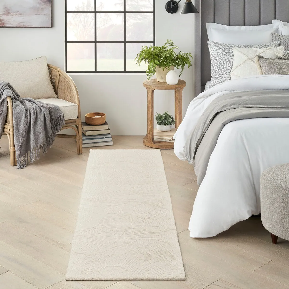Nourison Avra Indoor only Floral Handmade Wool Area Rug
