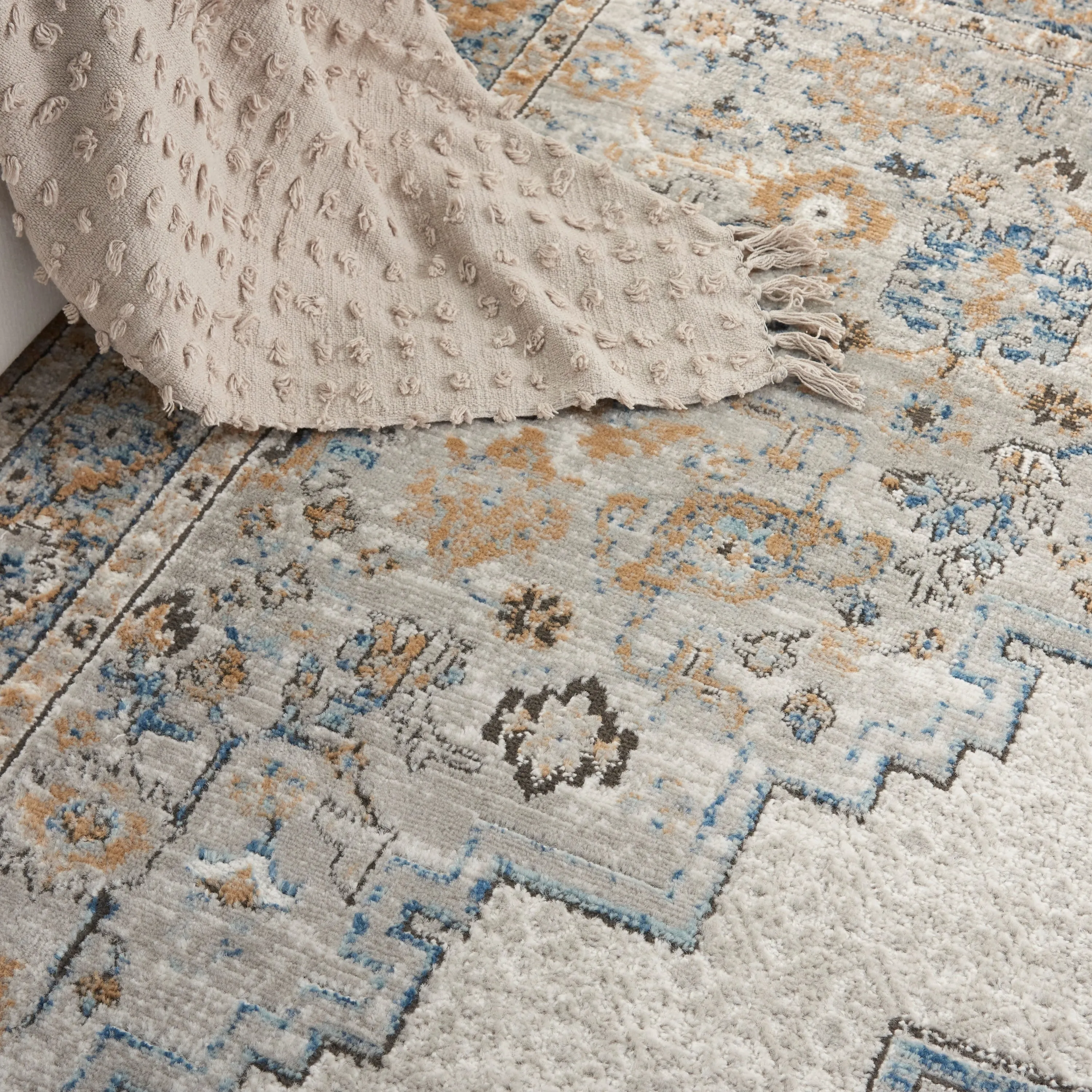 Nourison Concerto Traditional Persian Center Medallion Area Rug