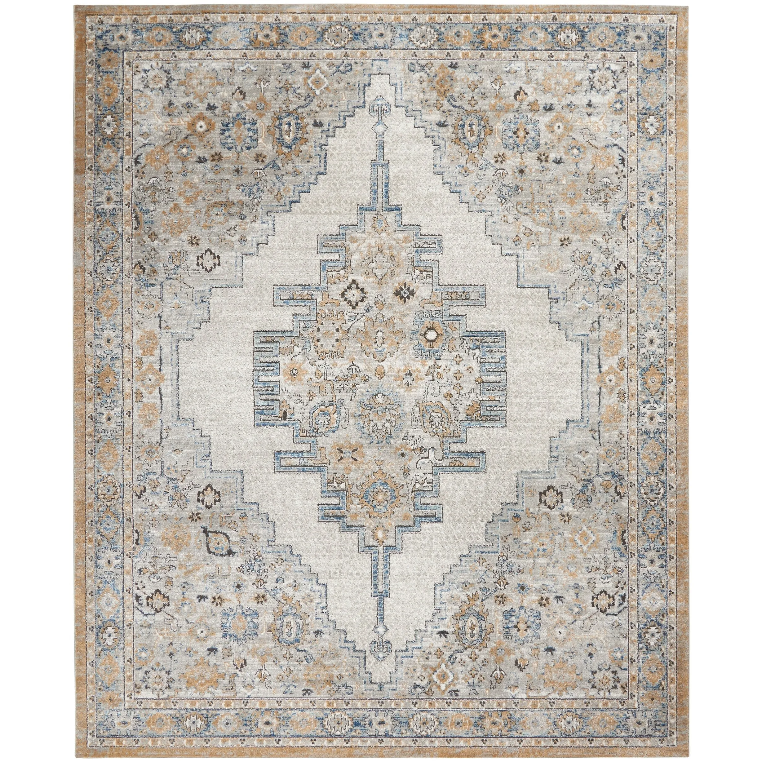 Nourison Concerto Traditional Persian Center Medallion Area Rug