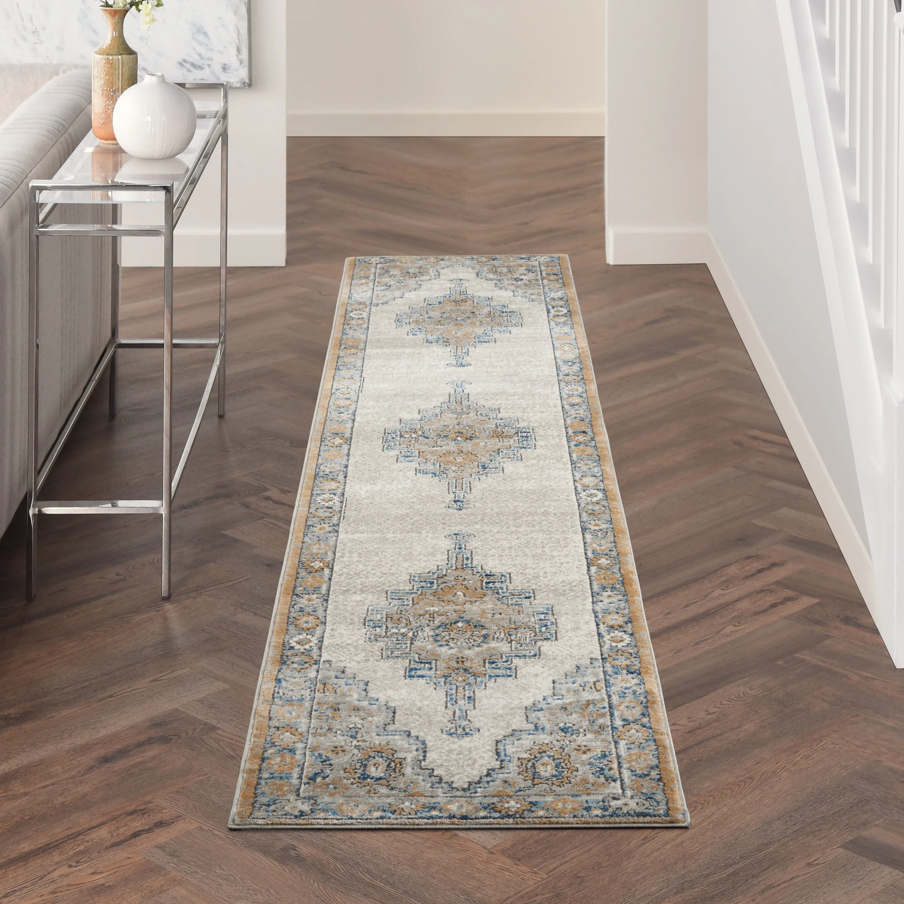 Nourison Concerto Traditional Persian Center Medallion Area Rug