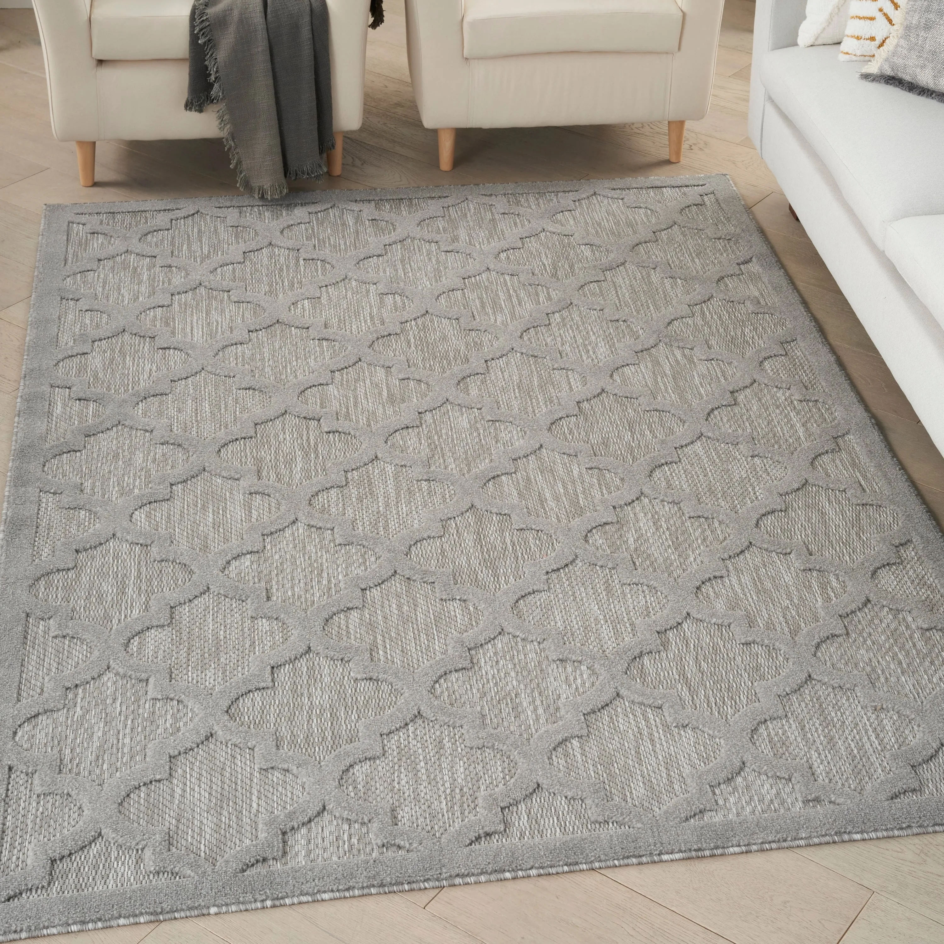 Nourison Easy Care Indoor/Outdoor Moroccan Trellis Area Rug