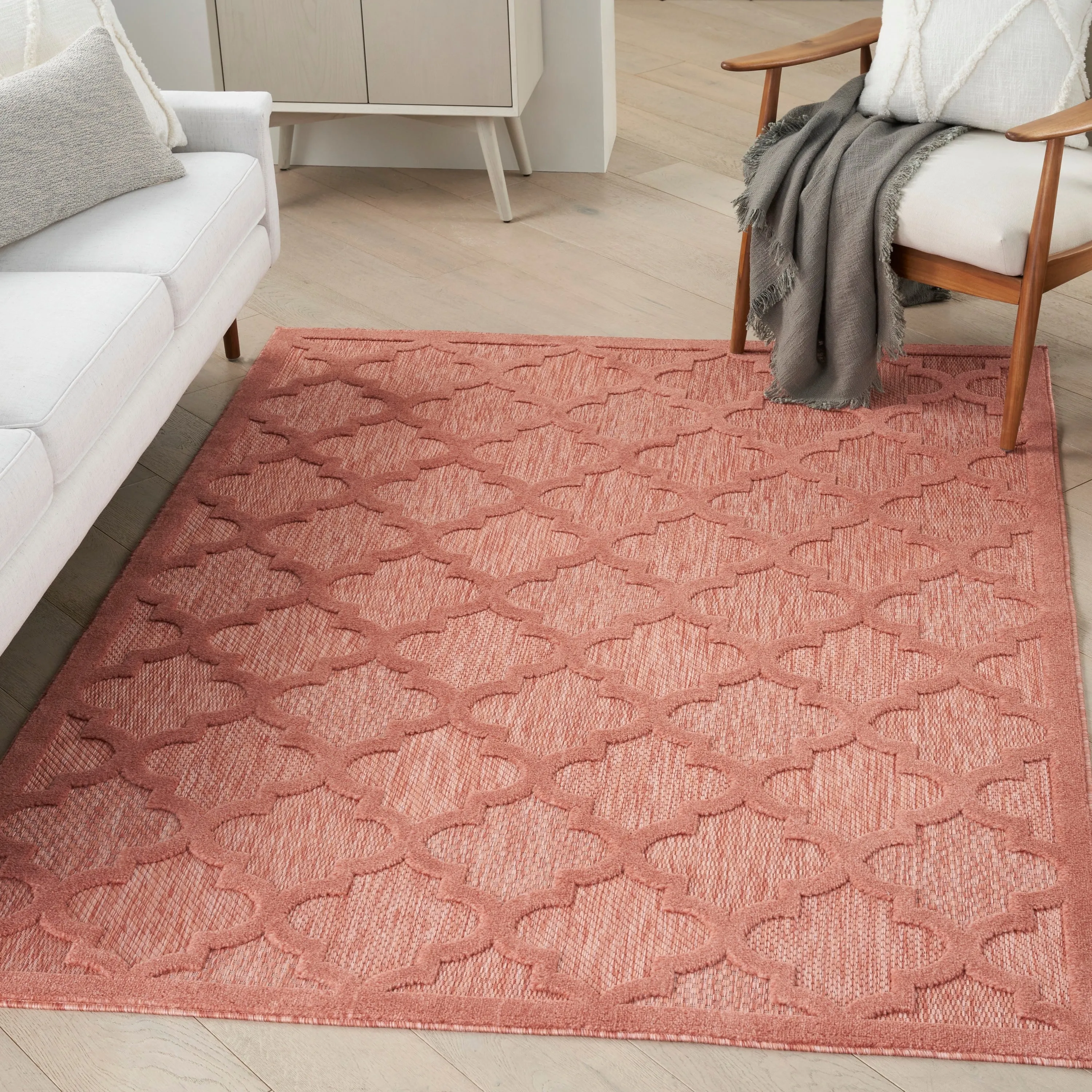 Nourison Easy Care Indoor/Outdoor Moroccan Trellis Area Rug