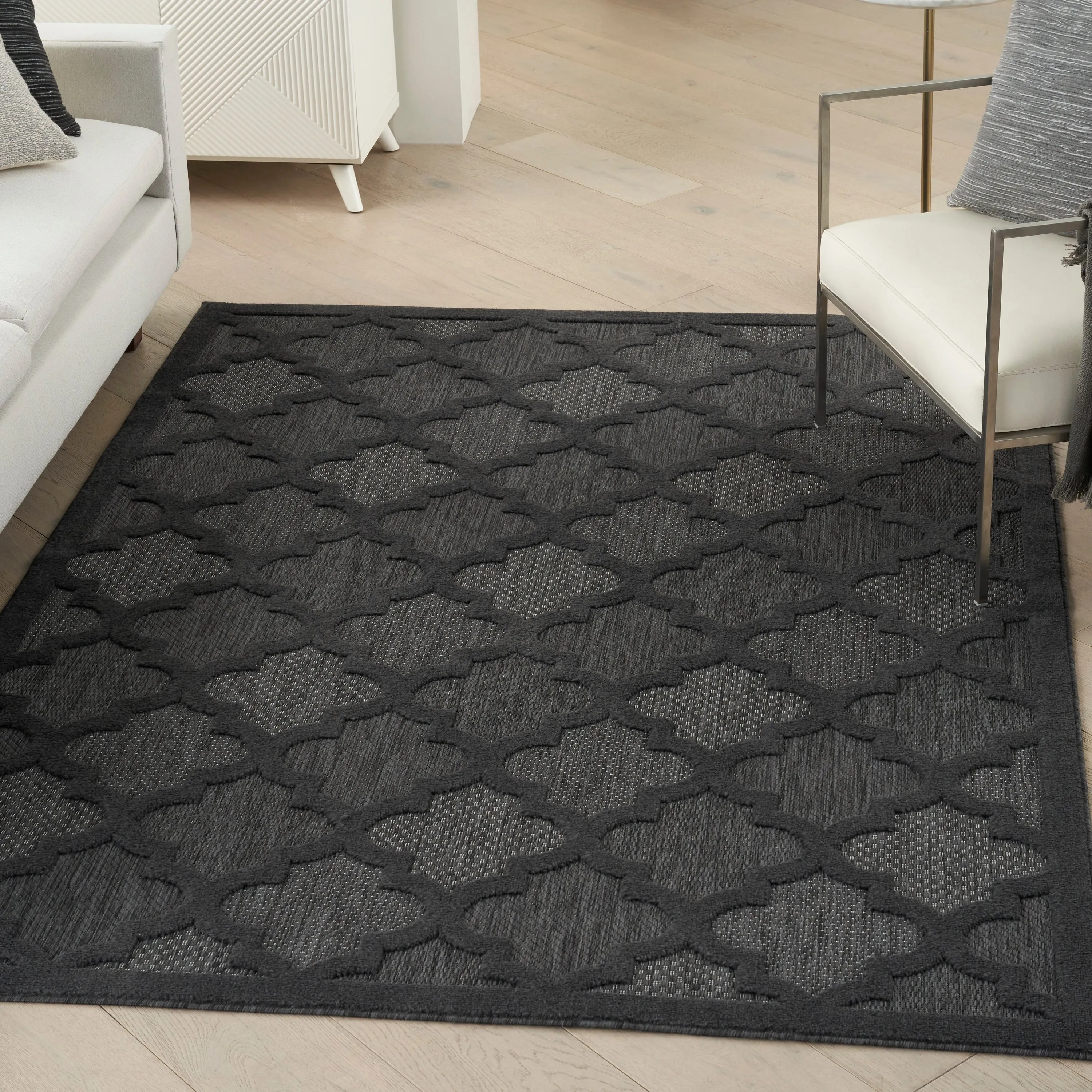 Nourison Easy Care Indoor/Outdoor Moroccan Trellis Area Rug