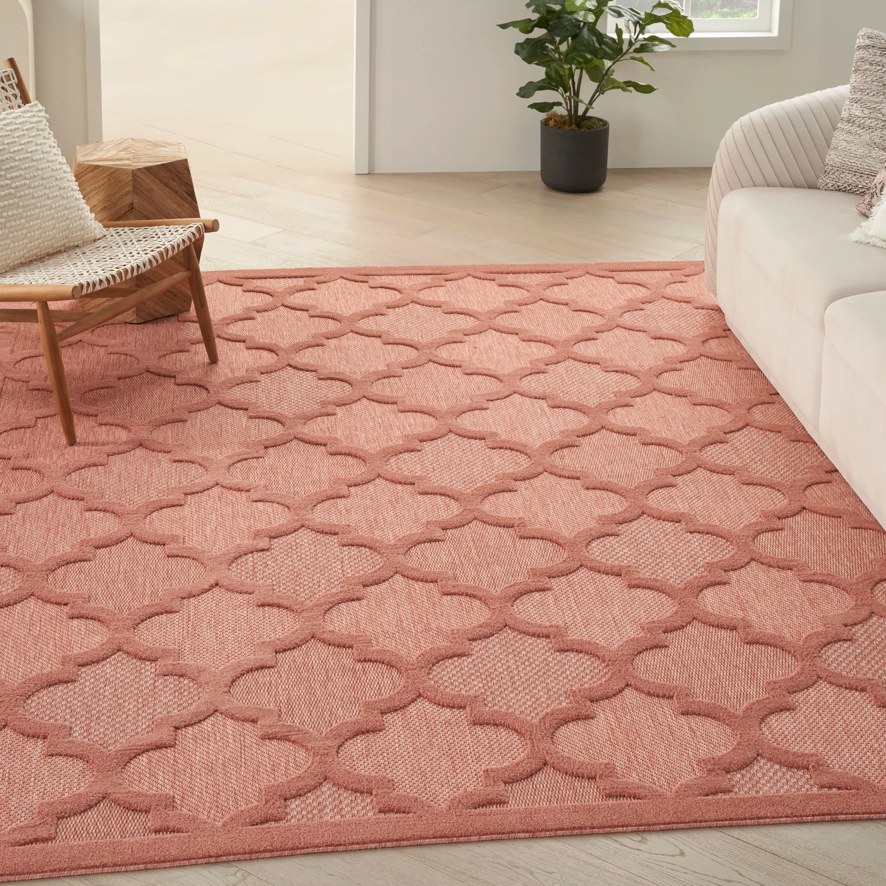 Nourison Easy Care Indoor/Outdoor Moroccan Trellis Area Rug