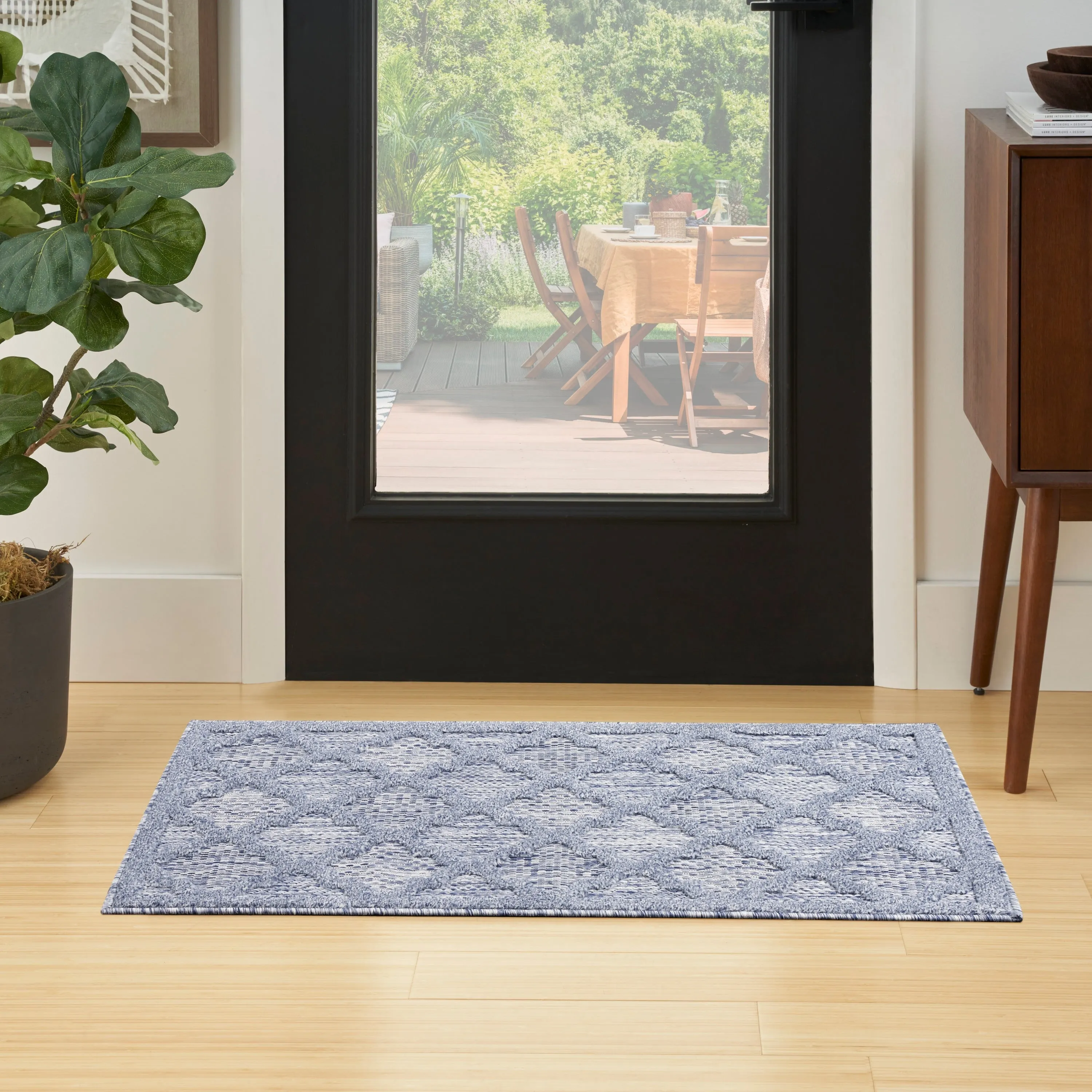 Nourison Easy Care Indoor/Outdoor Moroccan Trellis Area Rug