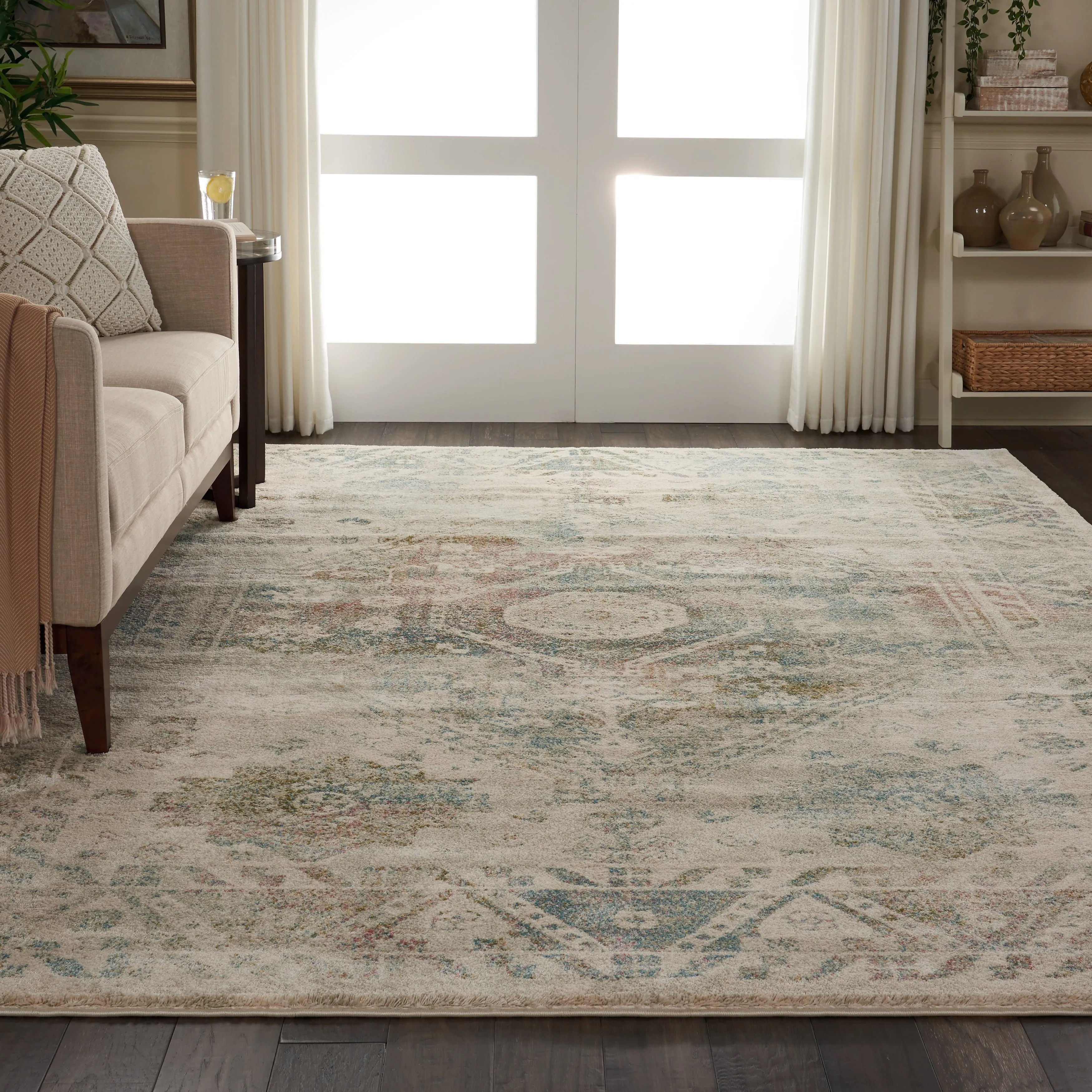 Nourison Fusion Vintage Distressed Area Rug