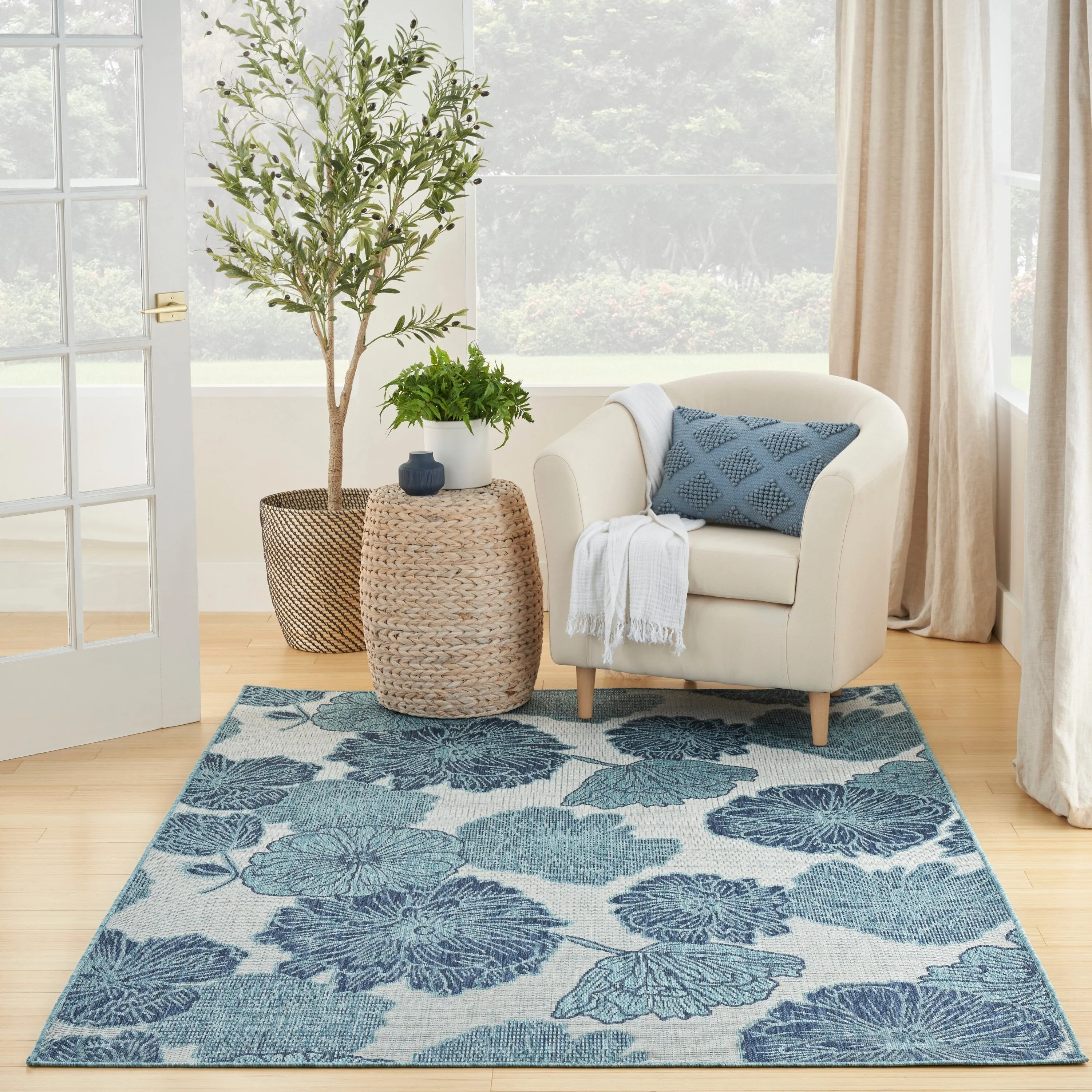 Nourison Garden Oasis Indoor/Outdoor Nature Area Rug
