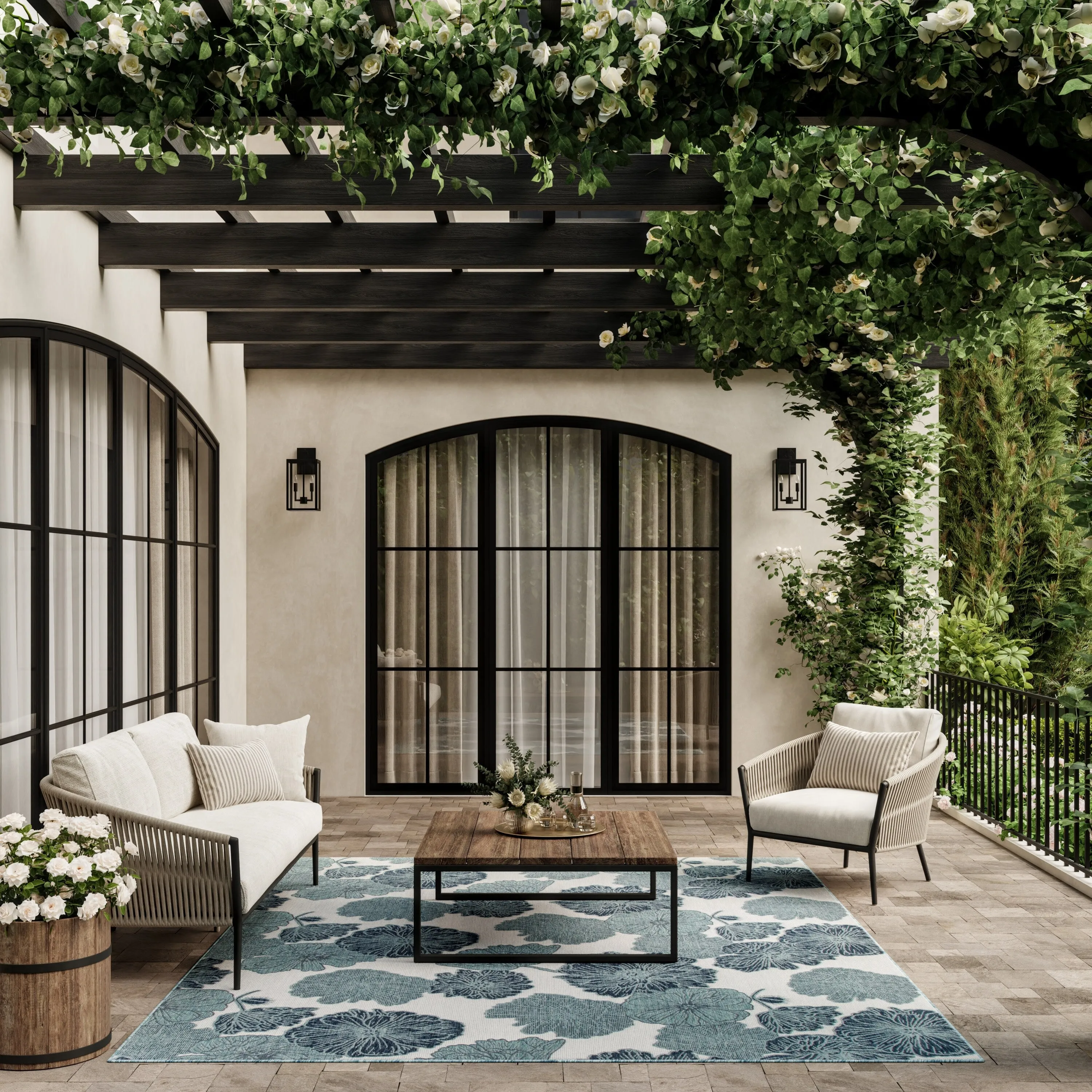 Nourison Garden Oasis Indoor/Outdoor Nature Area Rug
