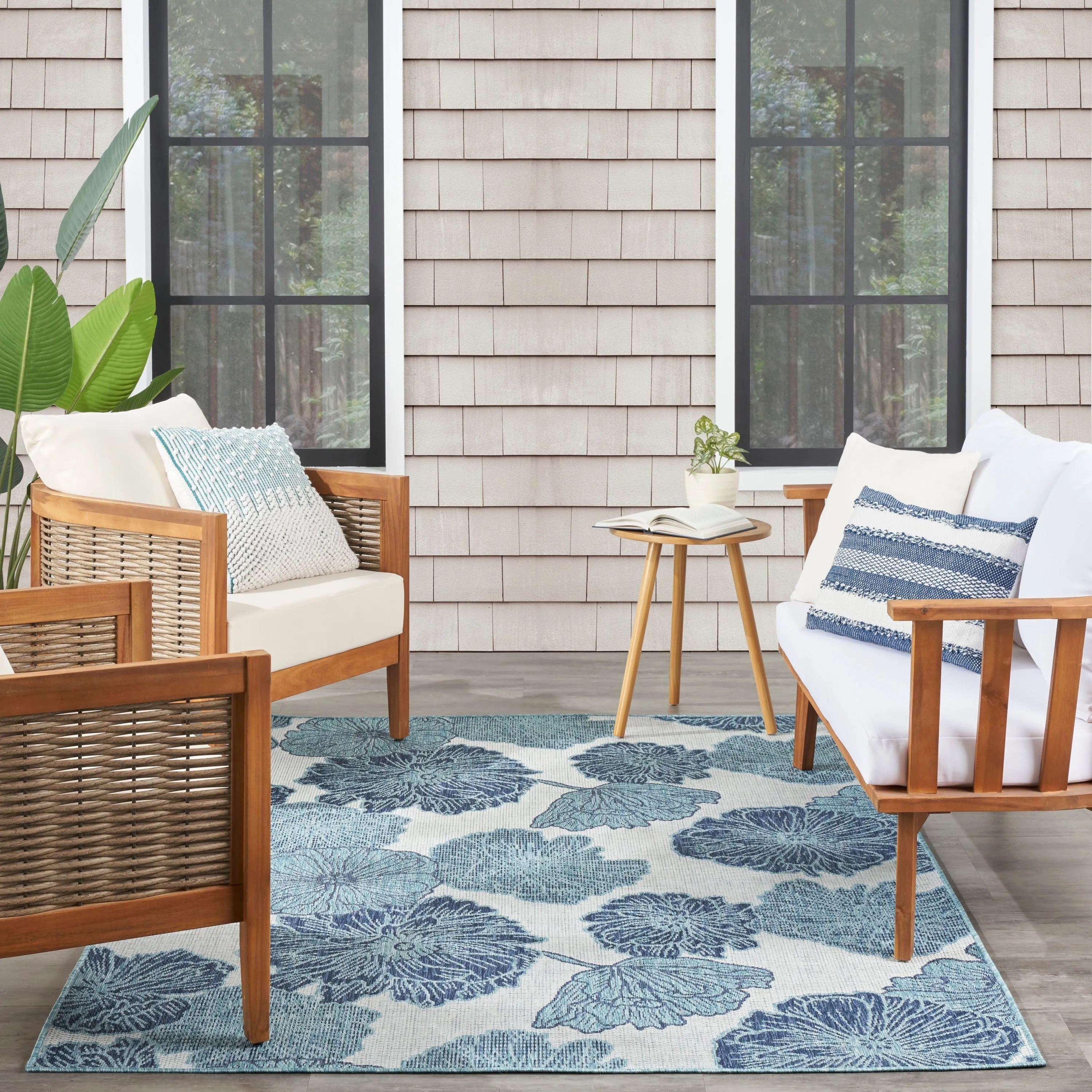Nourison Garden Oasis Indoor/Outdoor Nature Area Rug