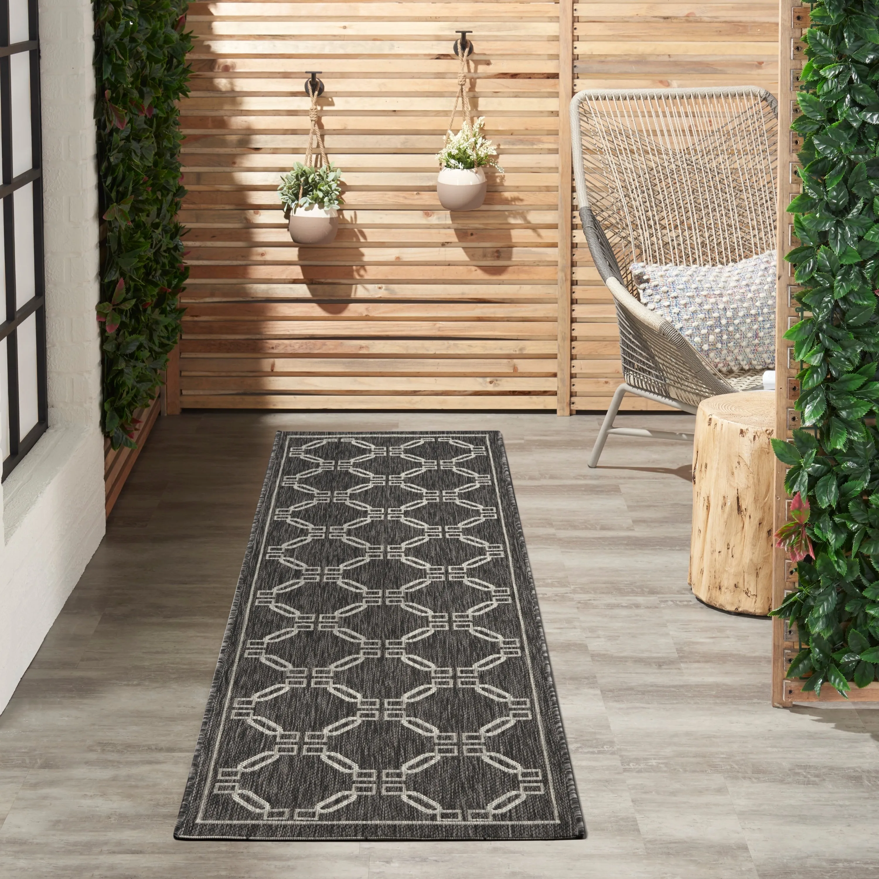 Nourison Garden Party Geometric Casual Indoor/Outdoor Area Rug
