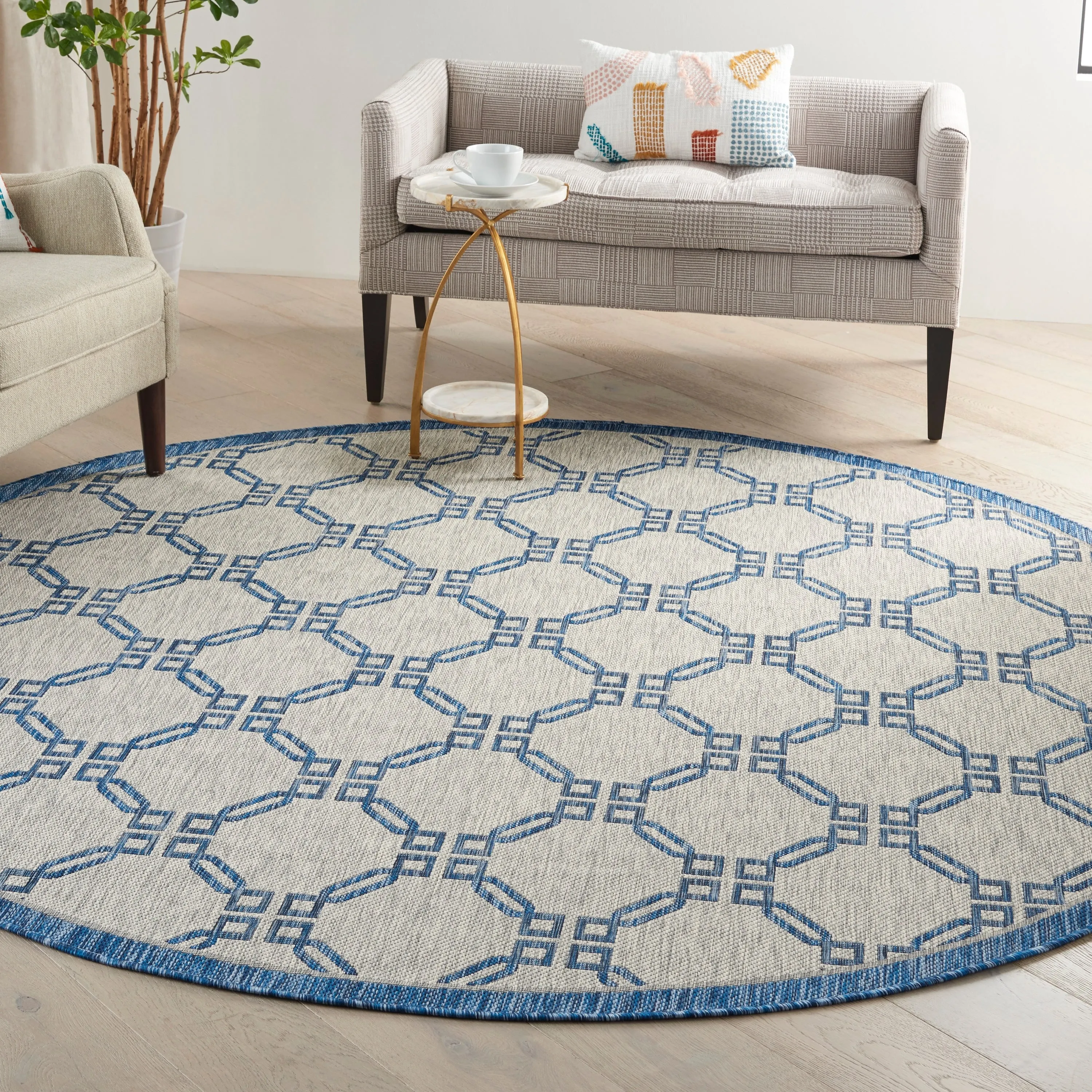 Nourison Garden Party Geometric Casual Indoor/Outdoor Area Rug