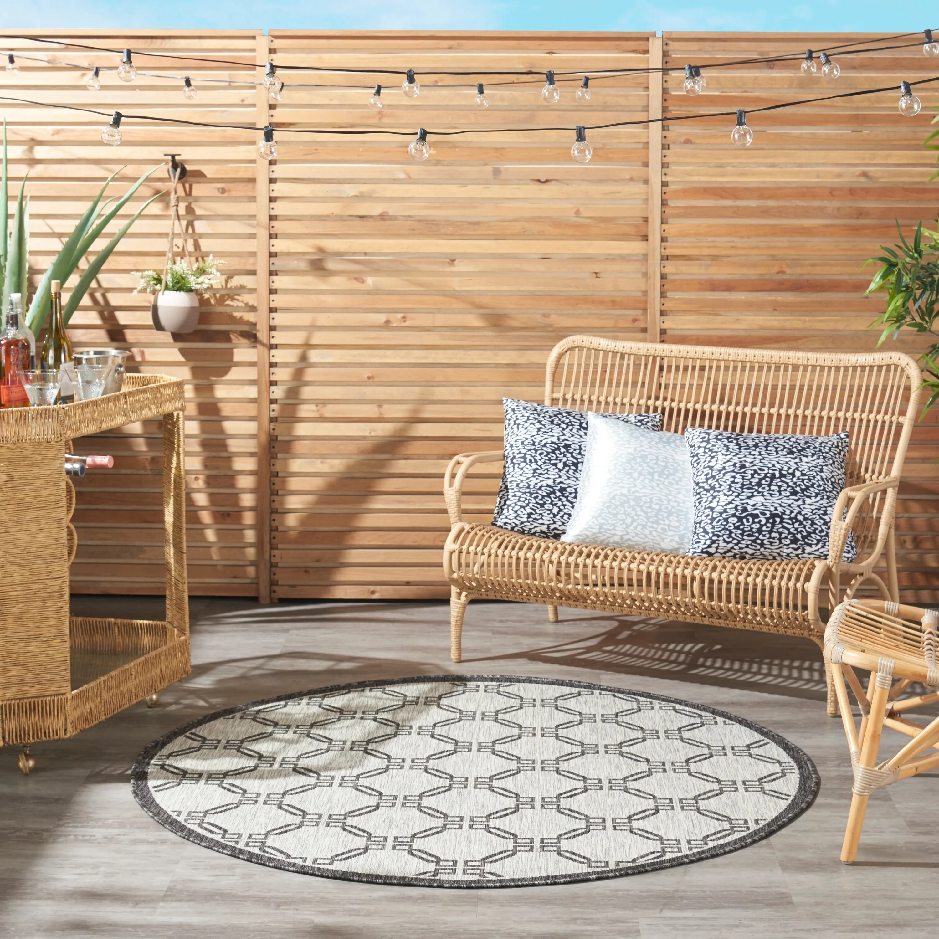 Nourison Garden Party Geometric Casual Indoor/Outdoor Area Rug