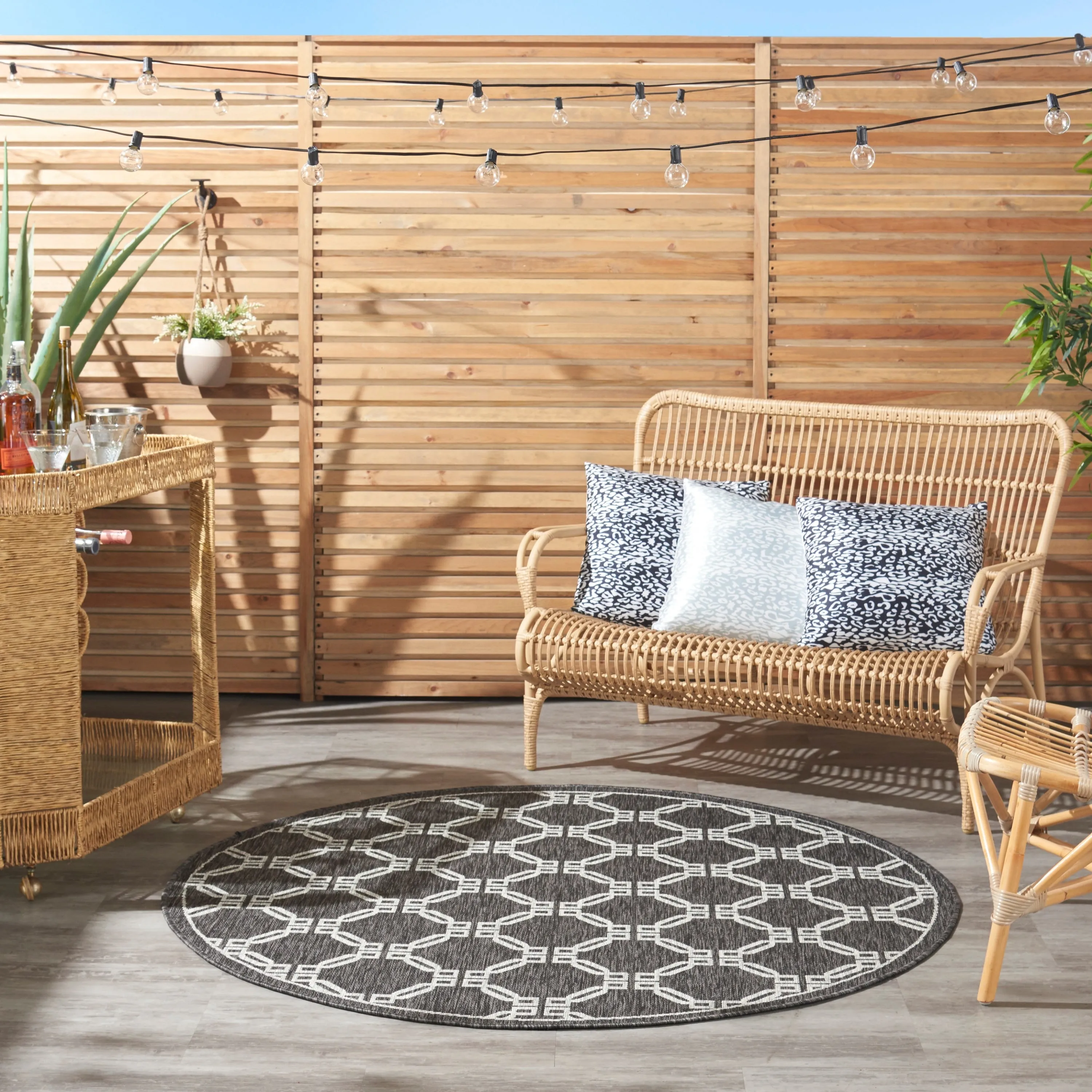 Nourison Garden Party Geometric Casual Indoor/Outdoor Area Rug