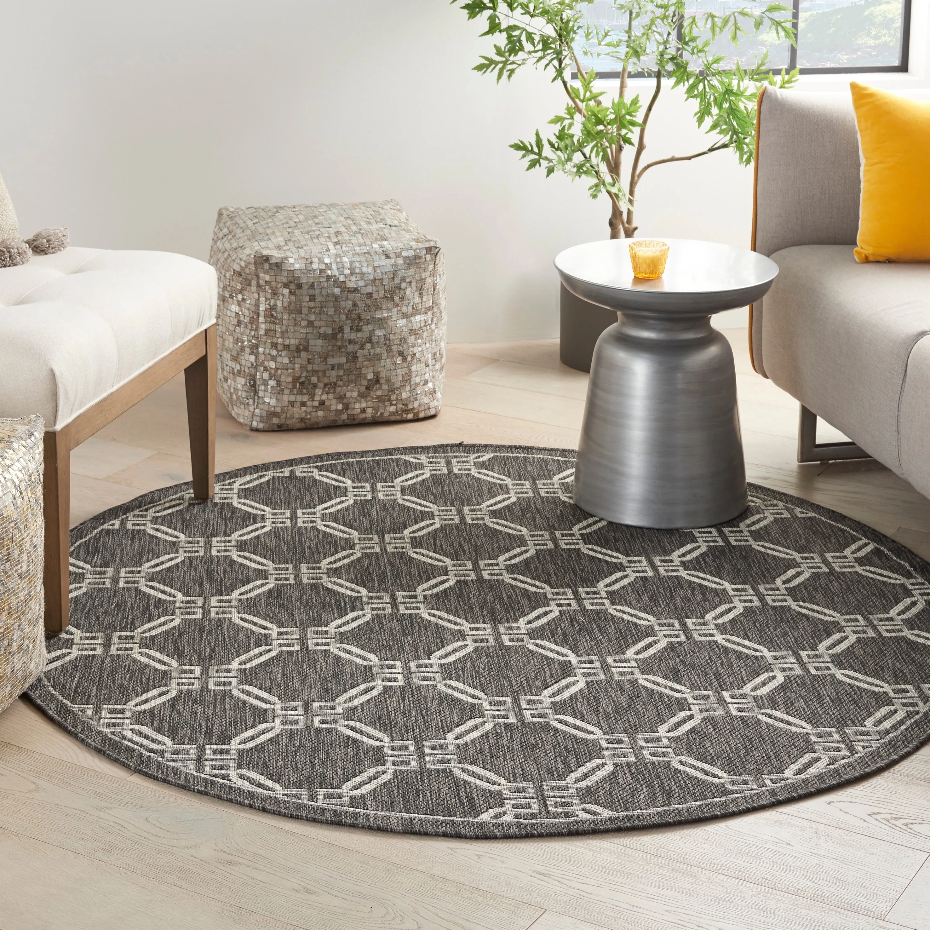 Nourison Garden Party Geometric Casual Indoor/Outdoor Area Rug