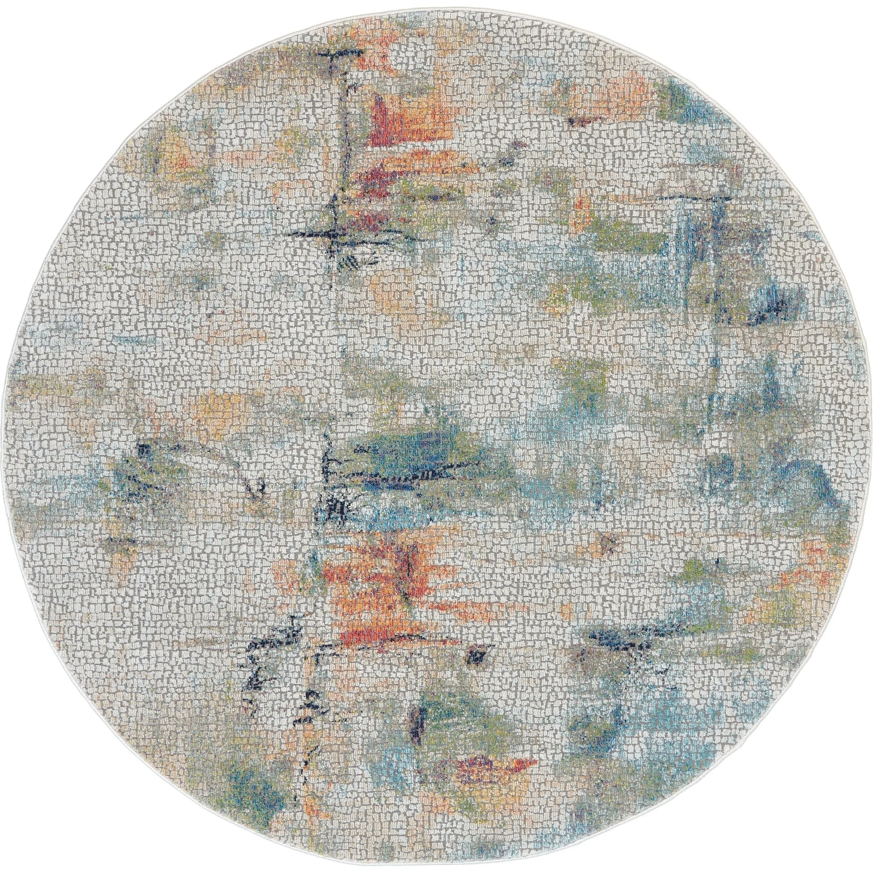Nourison Global Vintage Textured Abstract Area Rug