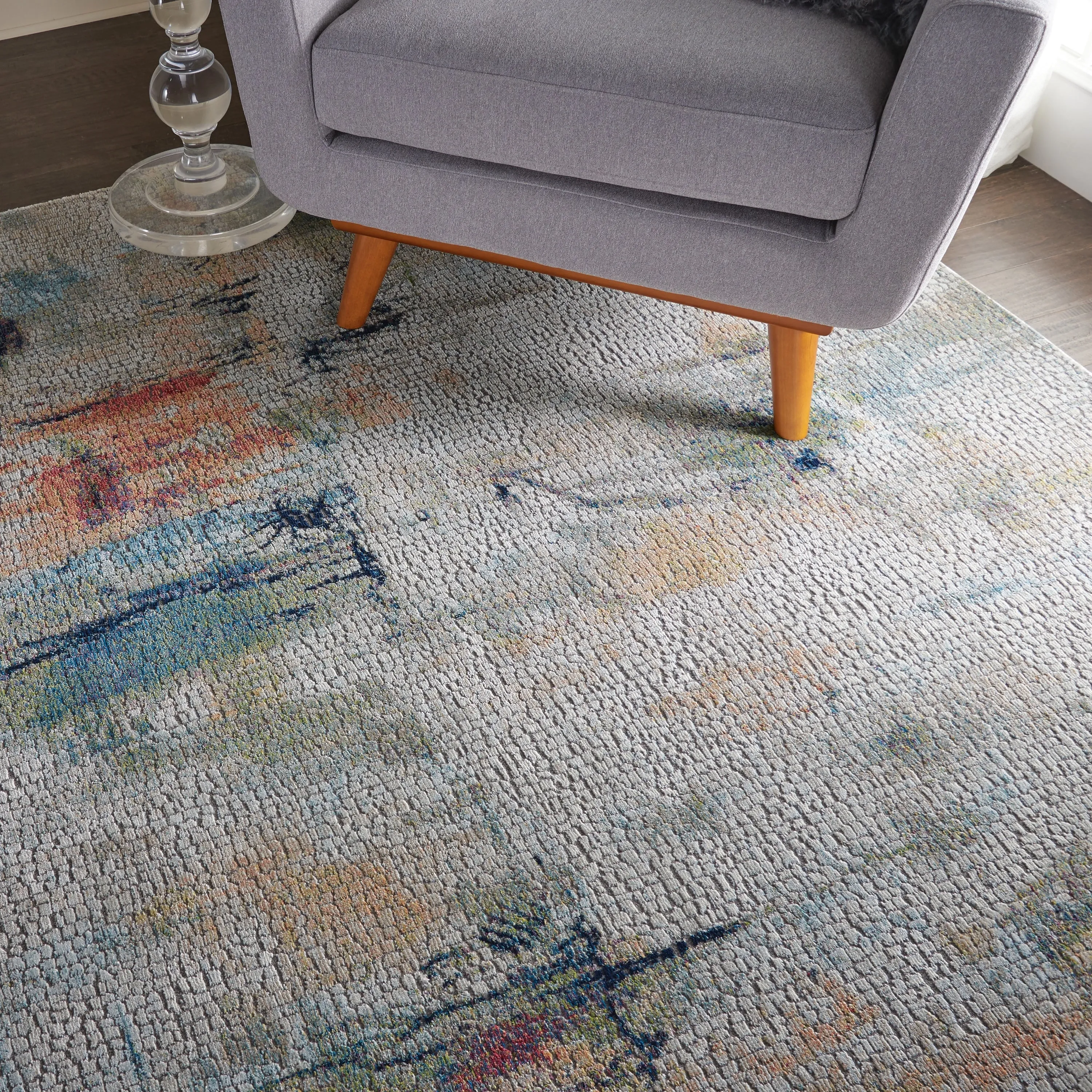 Nourison Global Vintage Textured Abstract Area Rug