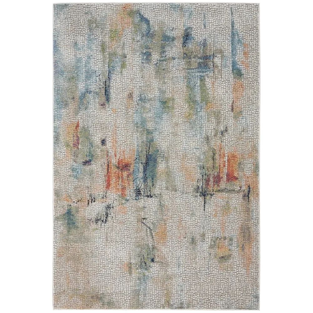 Nourison Global Vintage Textured Abstract Area Rug