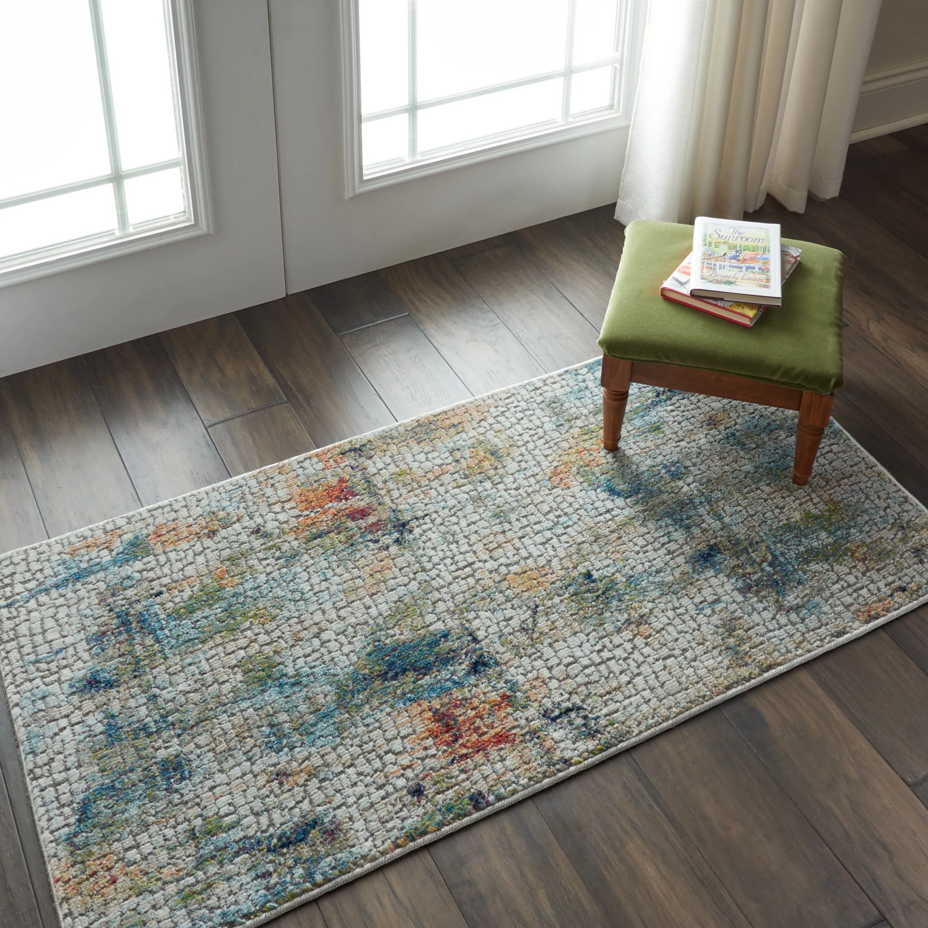Nourison Global Vintage Textured Abstract Area Rug