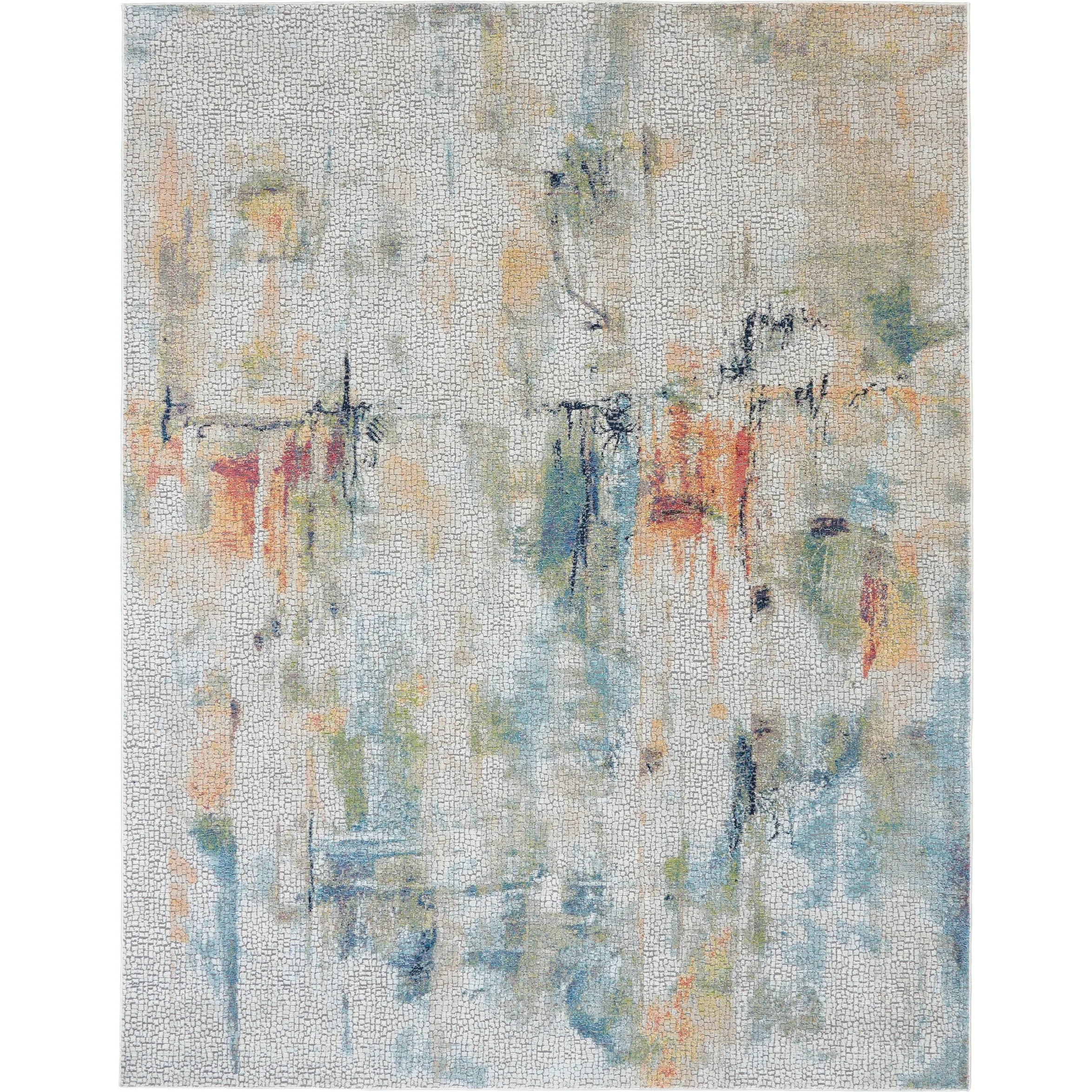 Nourison Global Vintage Textured Abstract Area Rug