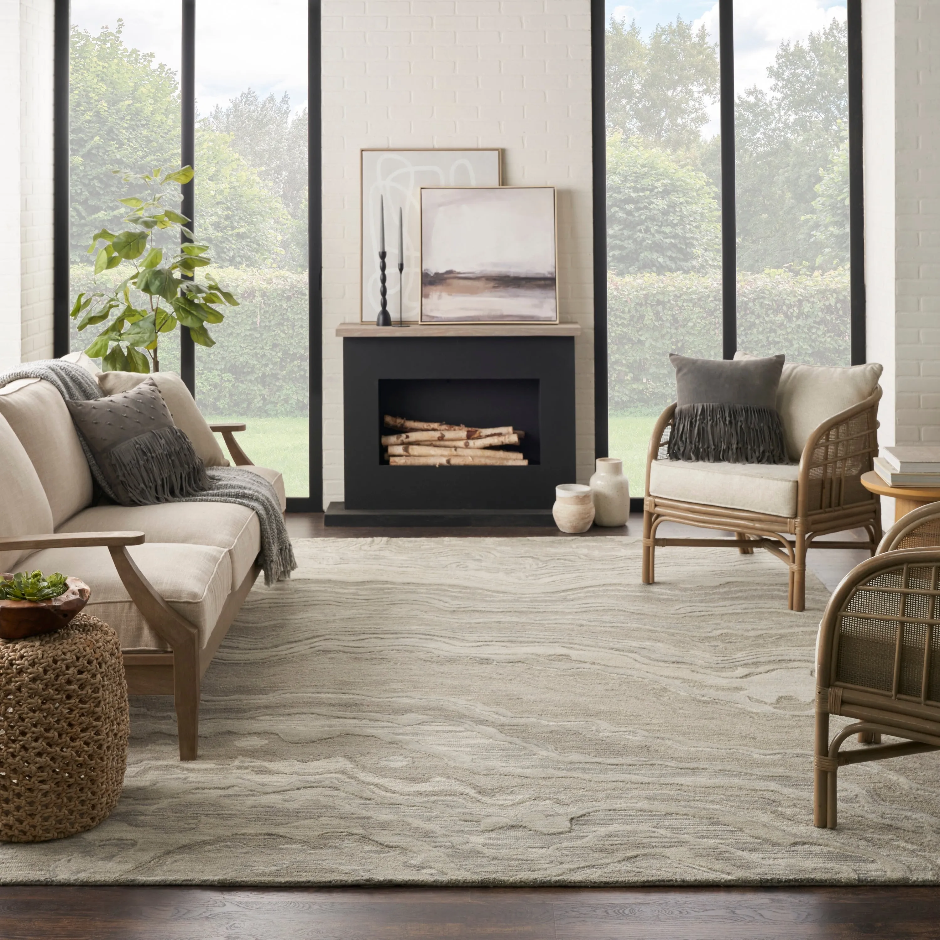Nourison Graceful Indoor Abstract Area Rug