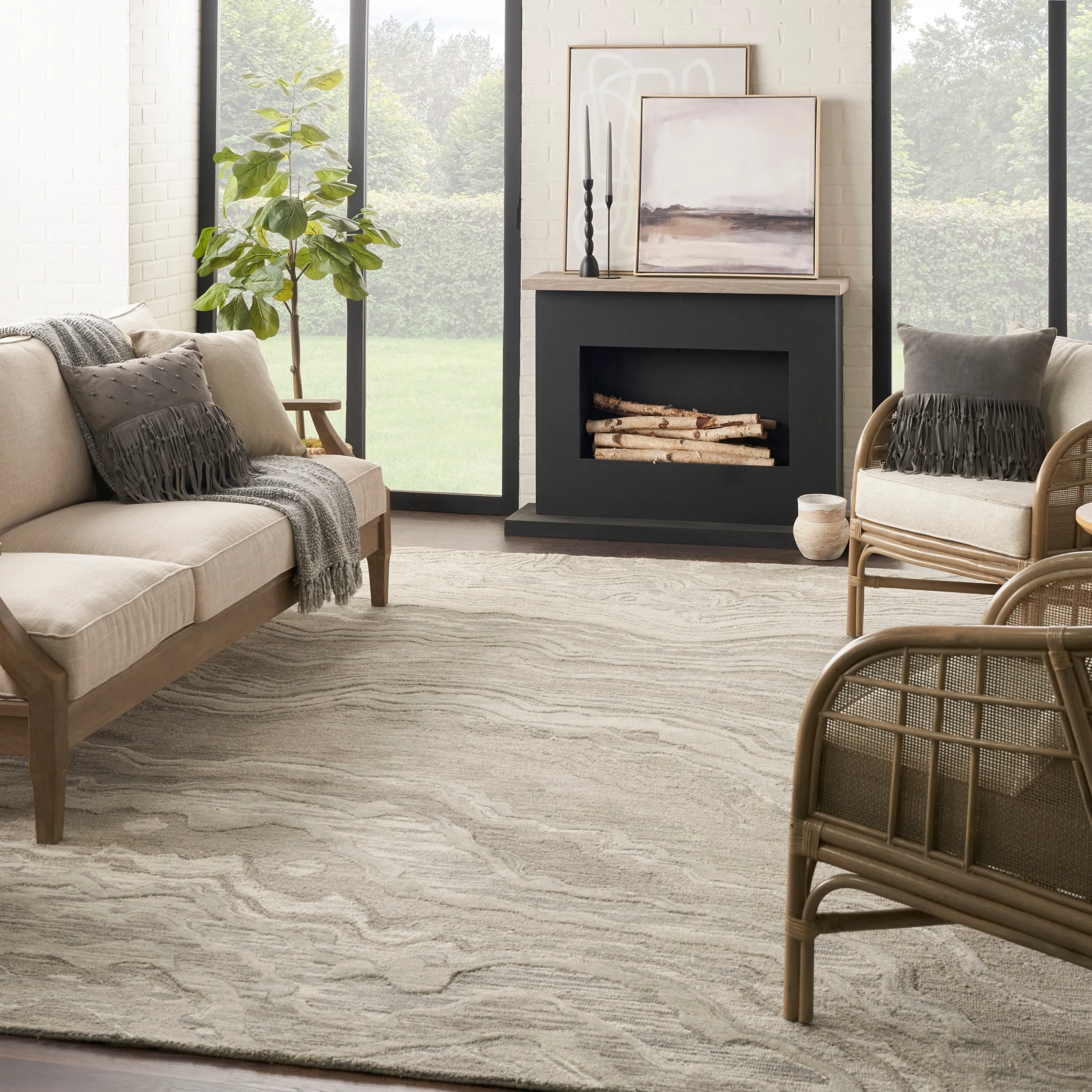 Nourison Graceful Indoor Abstract Area Rug