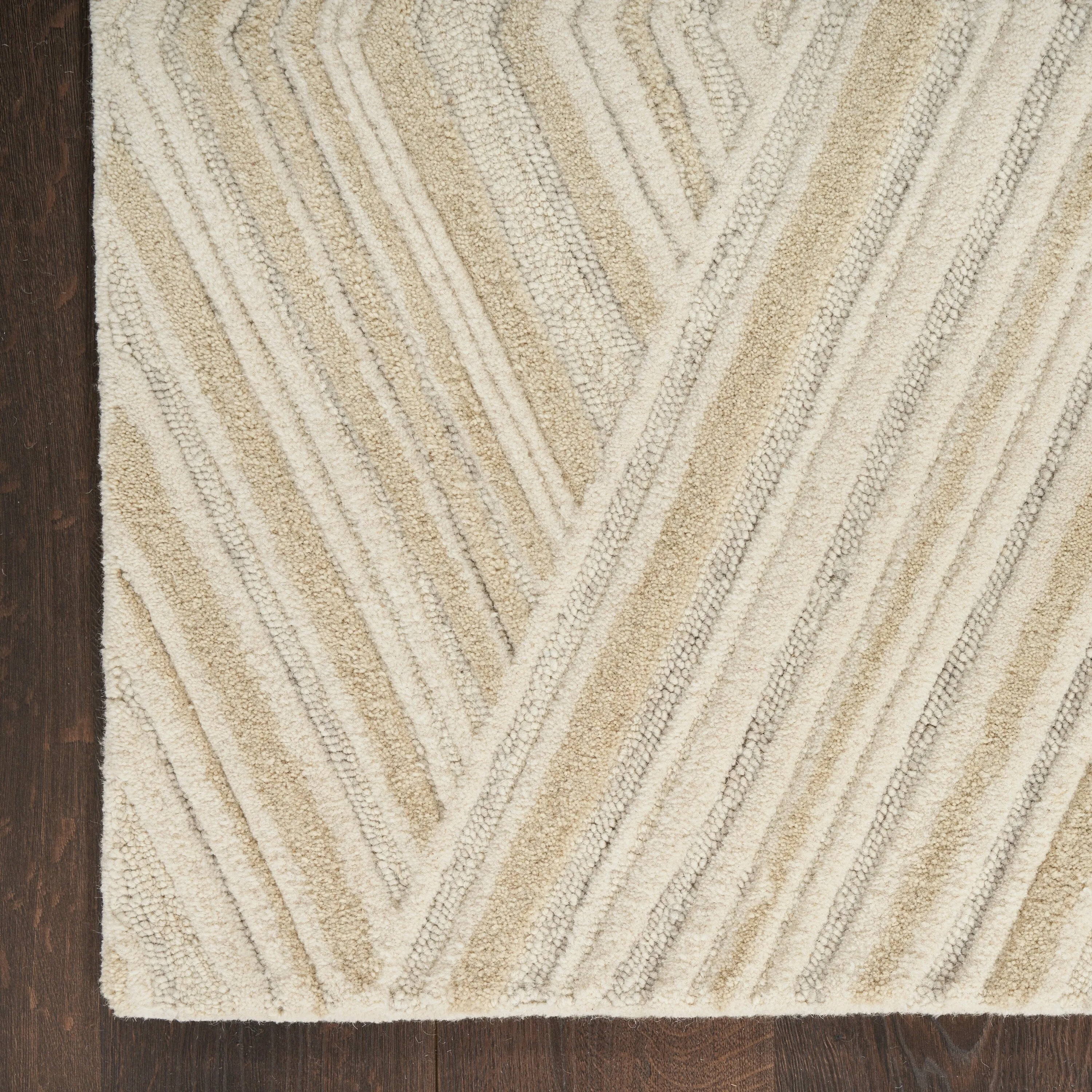 Nourison Graceful Indoor only Geometric Wool Area Rug