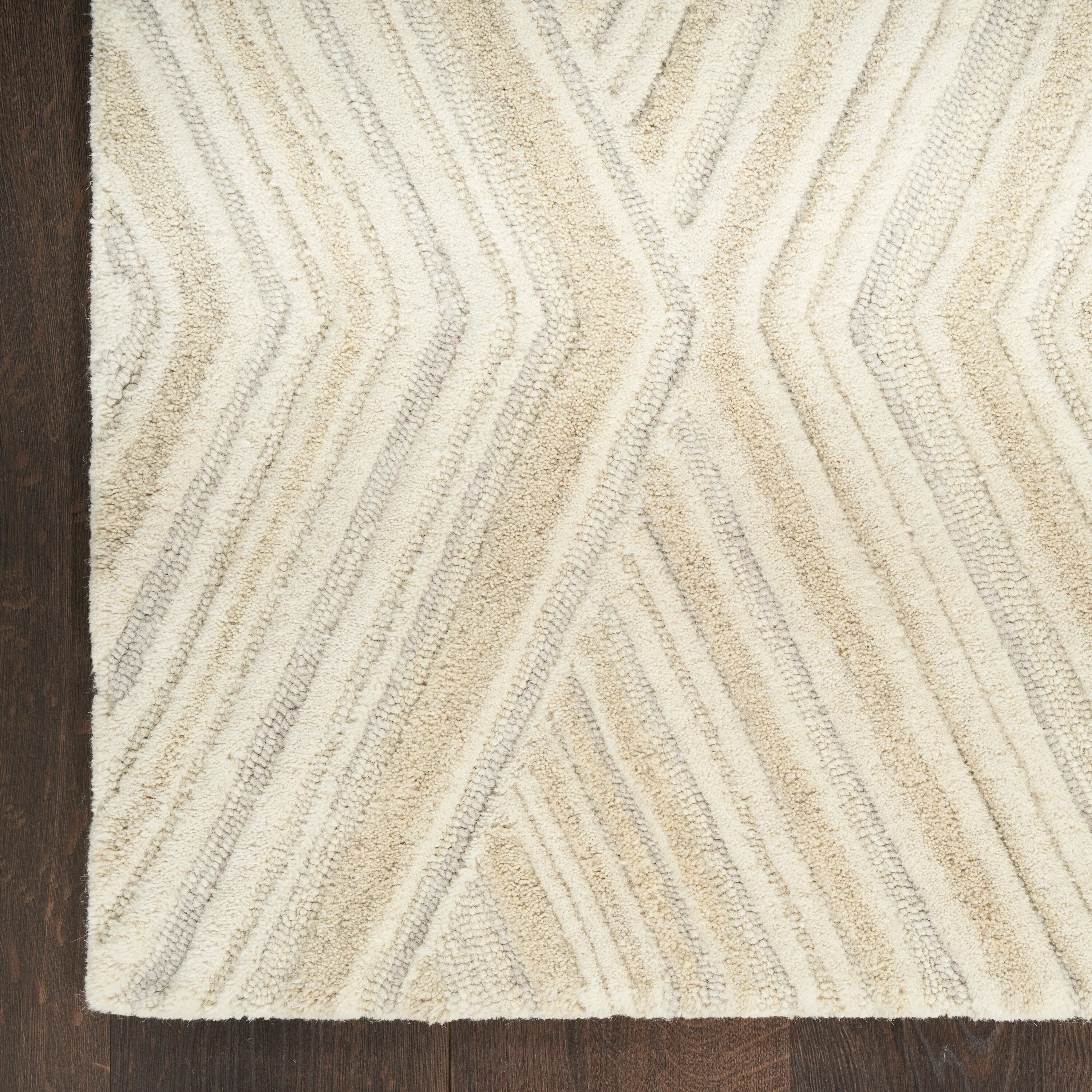 Nourison Graceful Indoor only Geometric Wool Area Rug