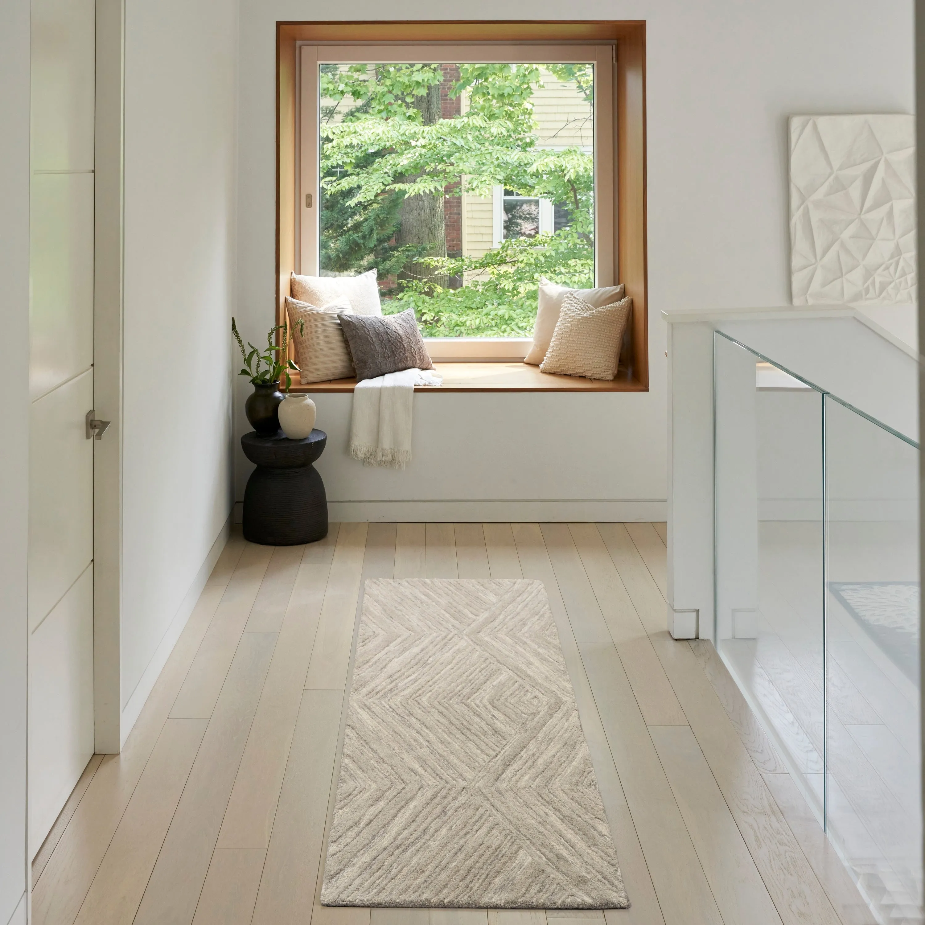 Nourison Graceful Indoor only Geometric Wool Area Rug