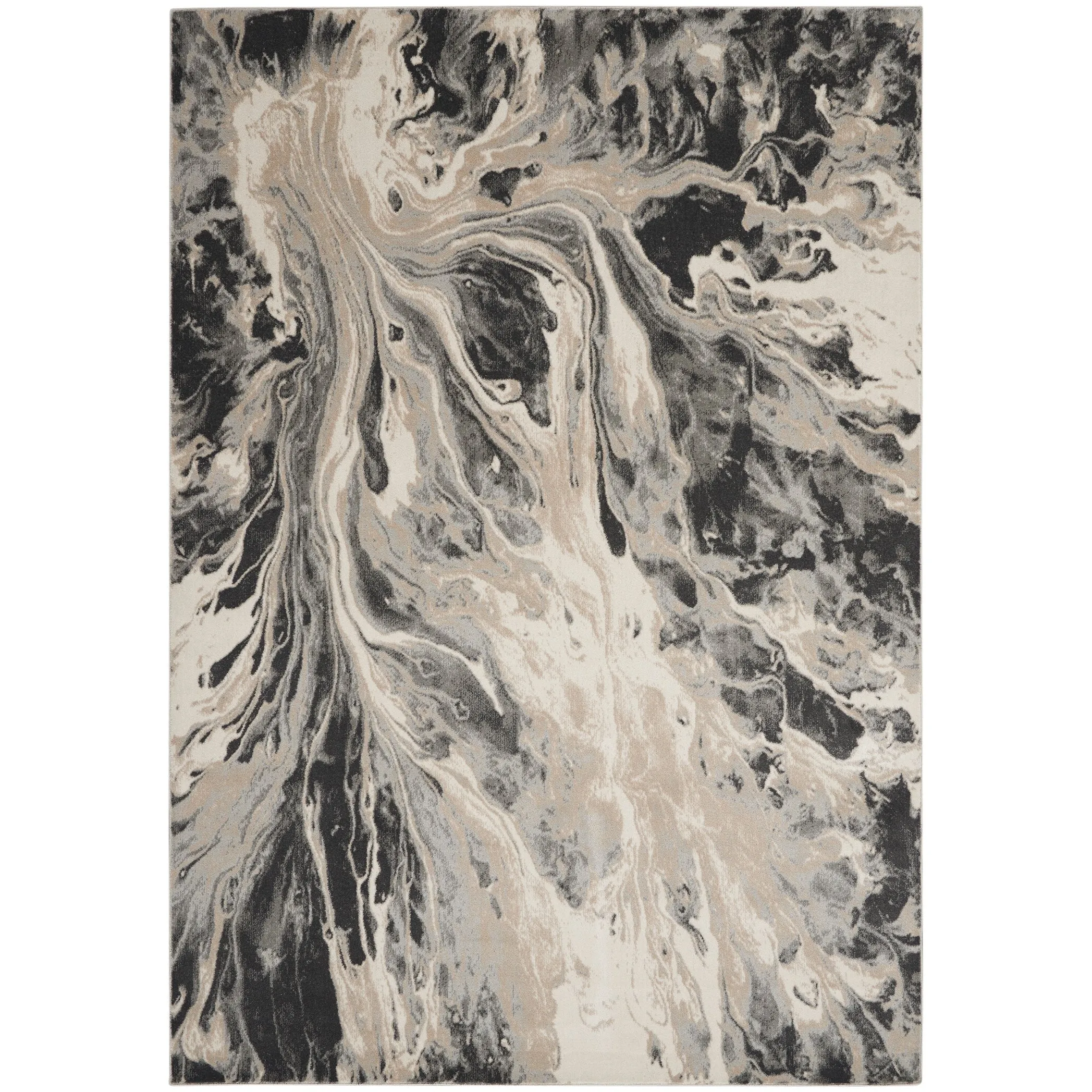 Nourison Home Neutral Modern Abstract Area Rug