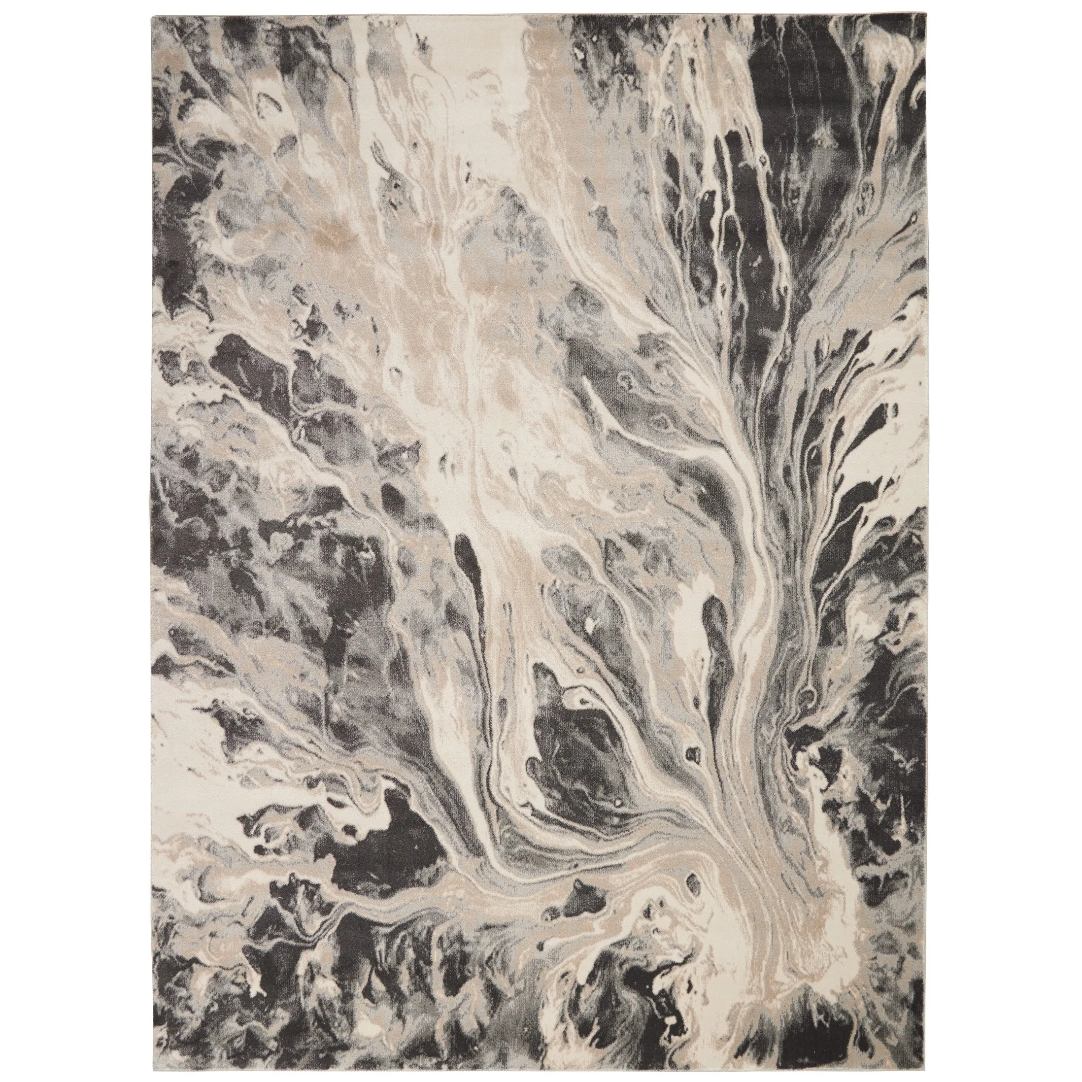 Nourison Home Neutral Modern Abstract Area Rug