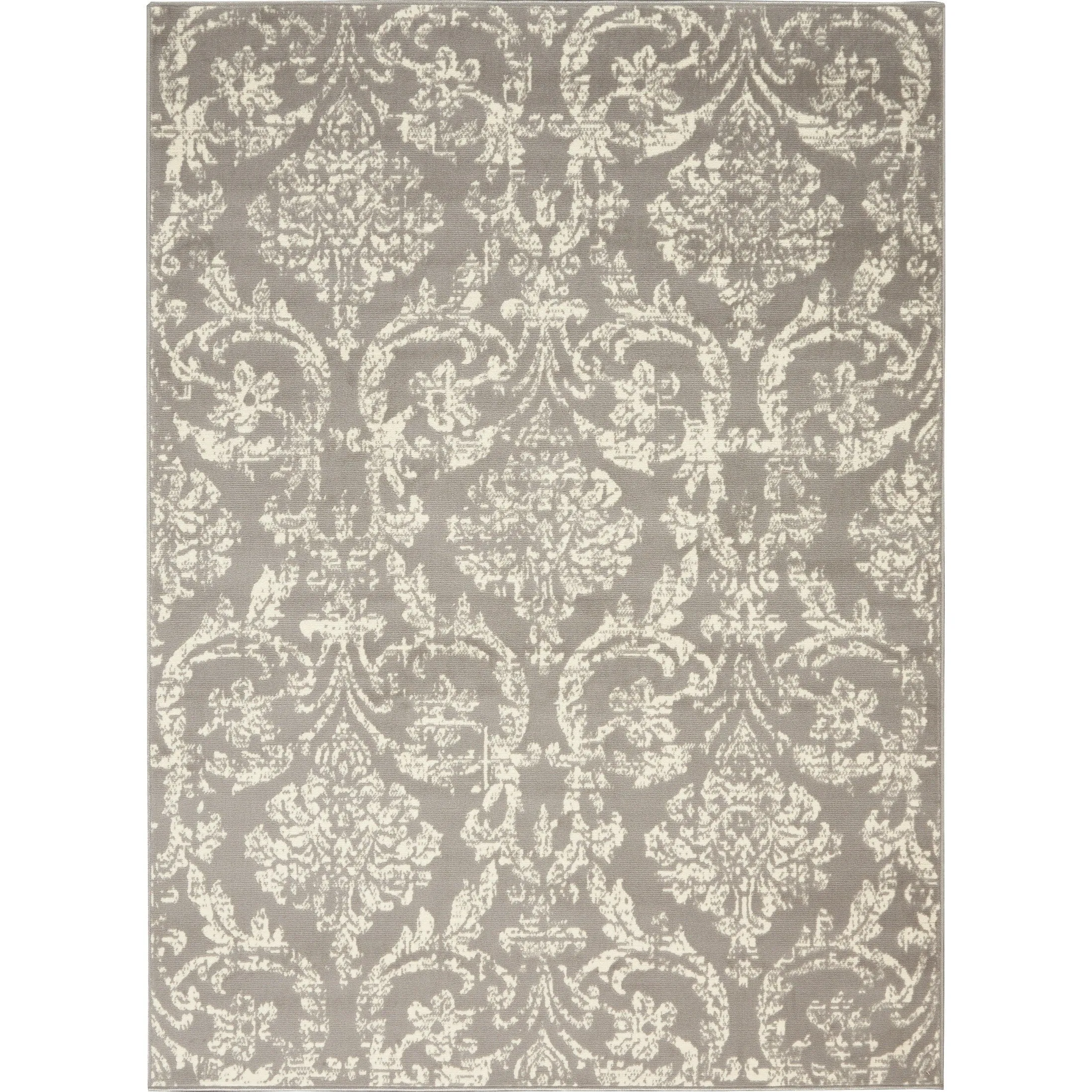 Nourison Jubilant Vintage Farmhouse Damask Area Rug
