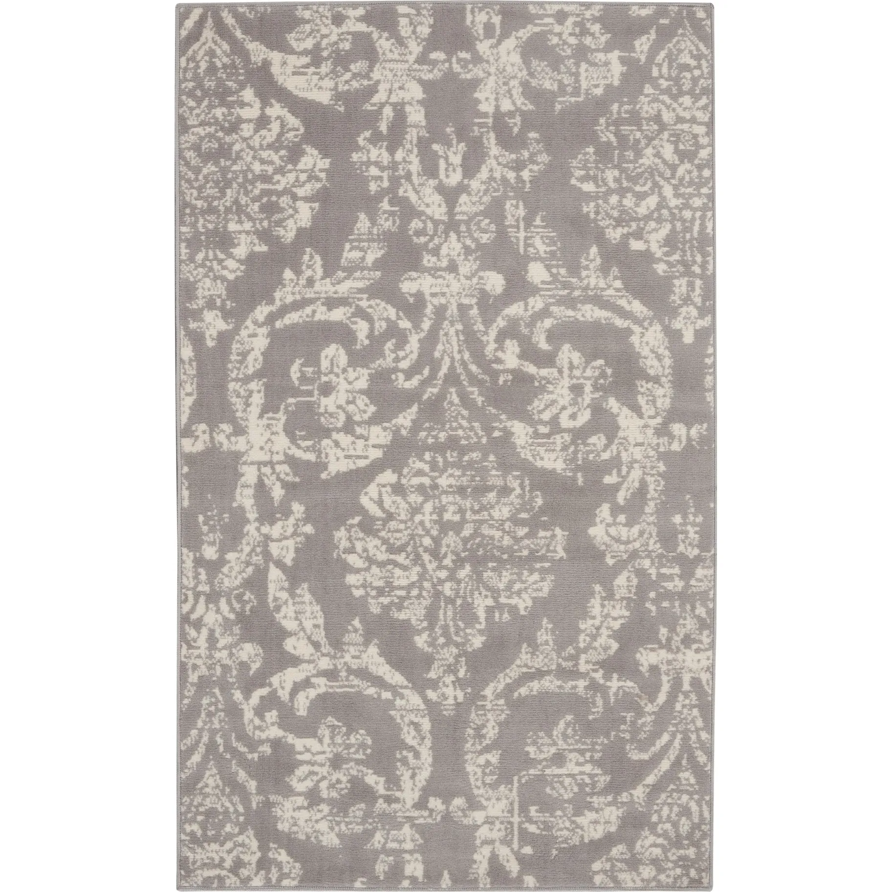 Nourison Jubilant Vintage Farmhouse Damask Area Rug