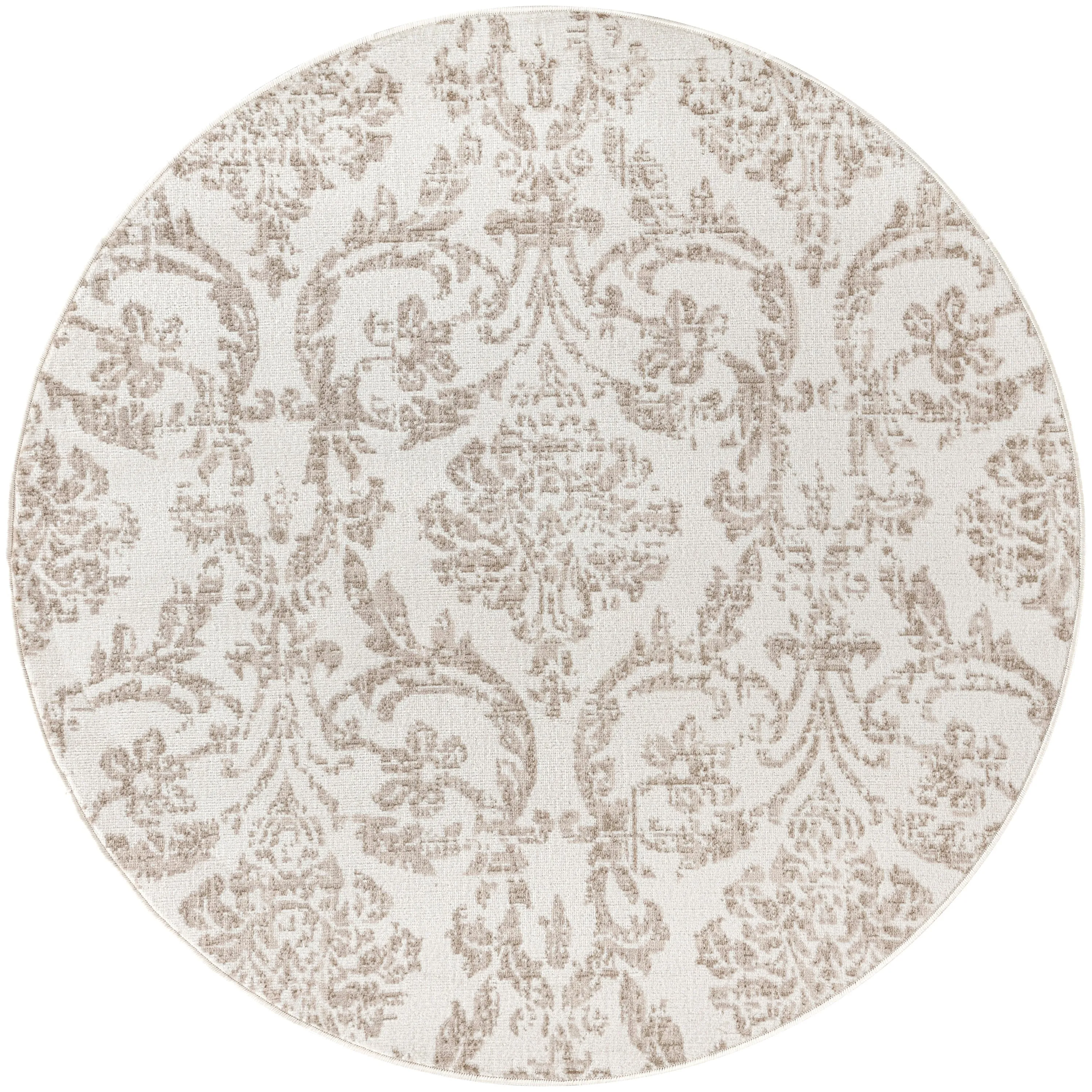 Nourison Jubilant Vintage Farmhouse Damask Area Rug