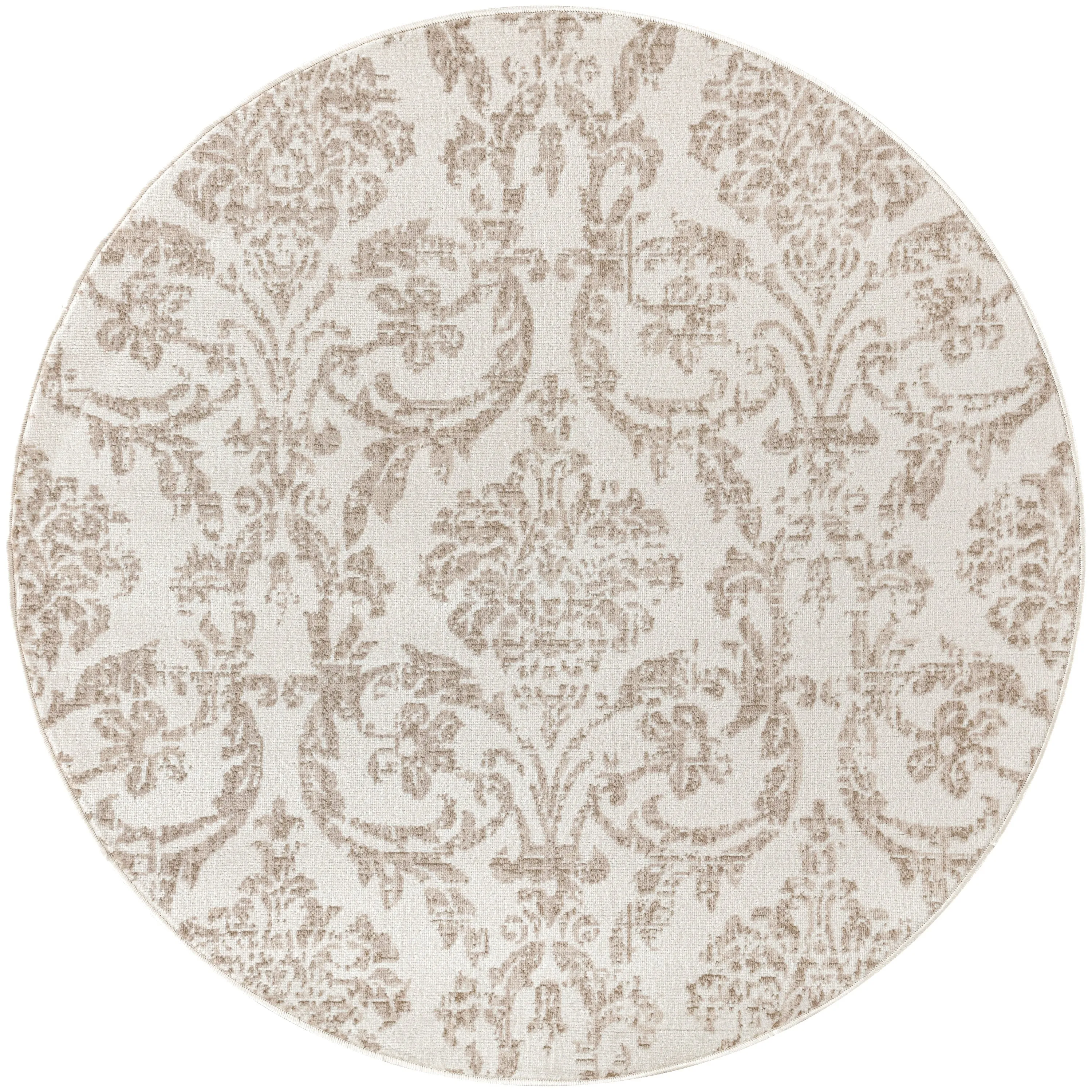 Nourison Jubilant Vintage Farmhouse Damask Area Rug
