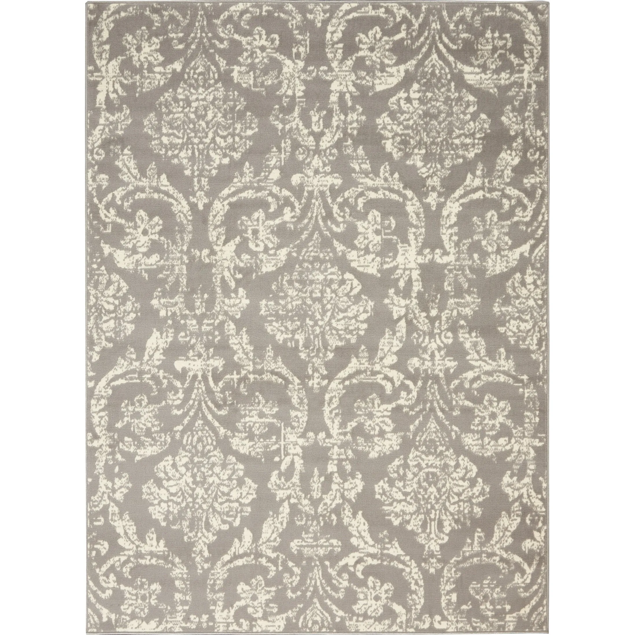 Nourison Jubilant Vintage Farmhouse Damask Area Rug