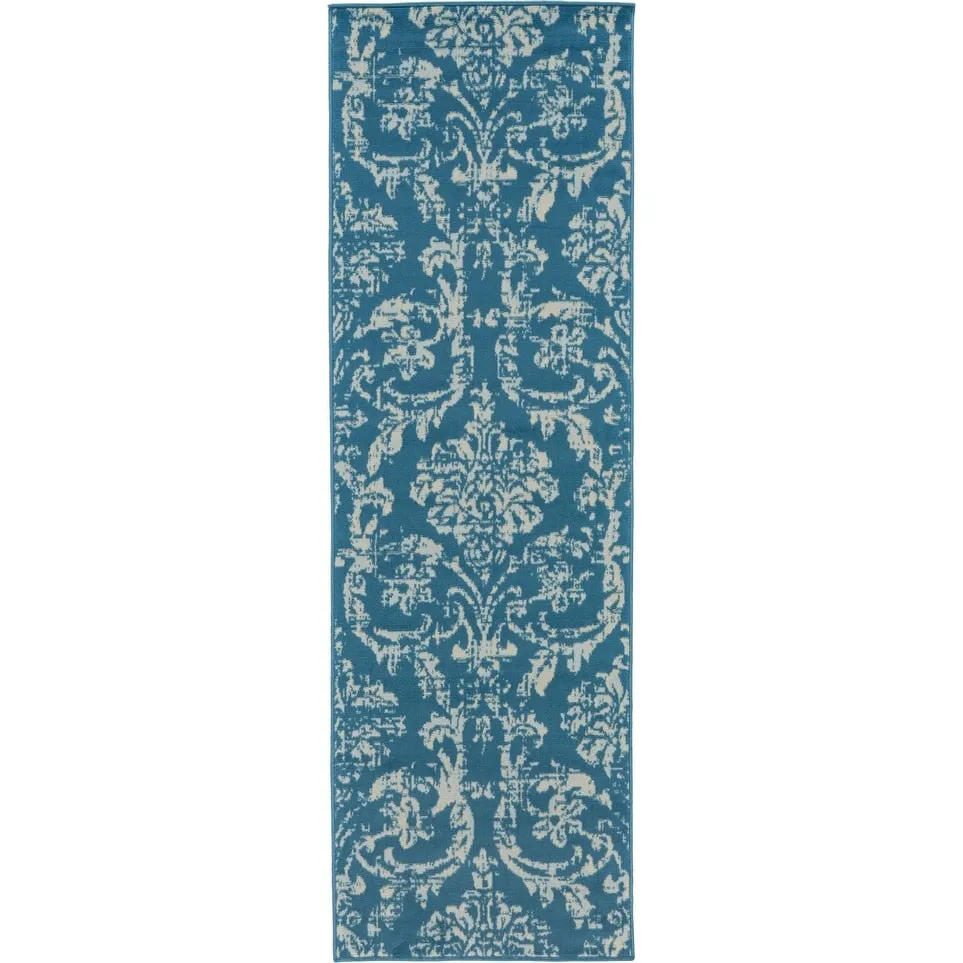 Nourison Jubilant Vintage Farmhouse Damask Area Rug