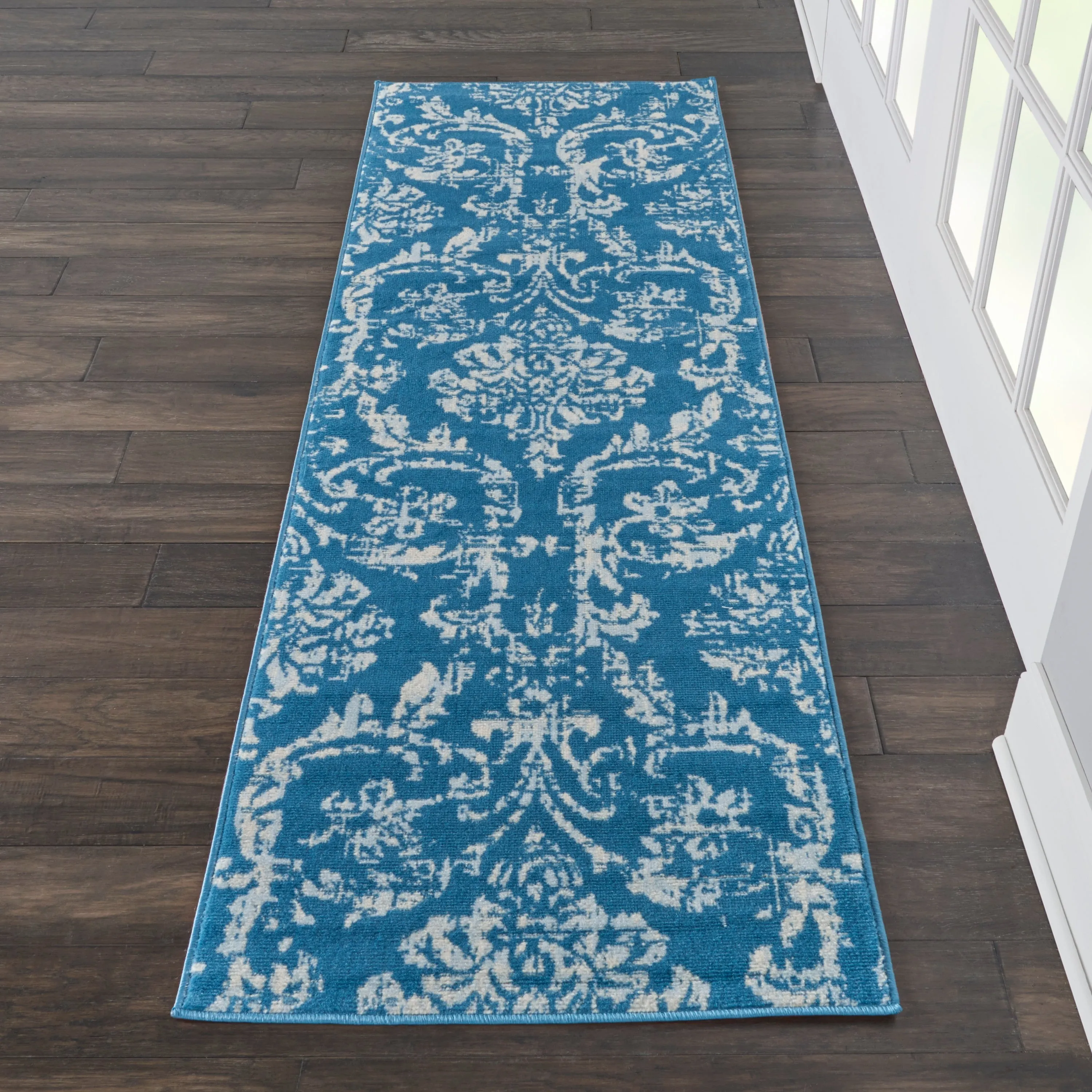 Nourison Jubilant Vintage Farmhouse Damask Area Rug
