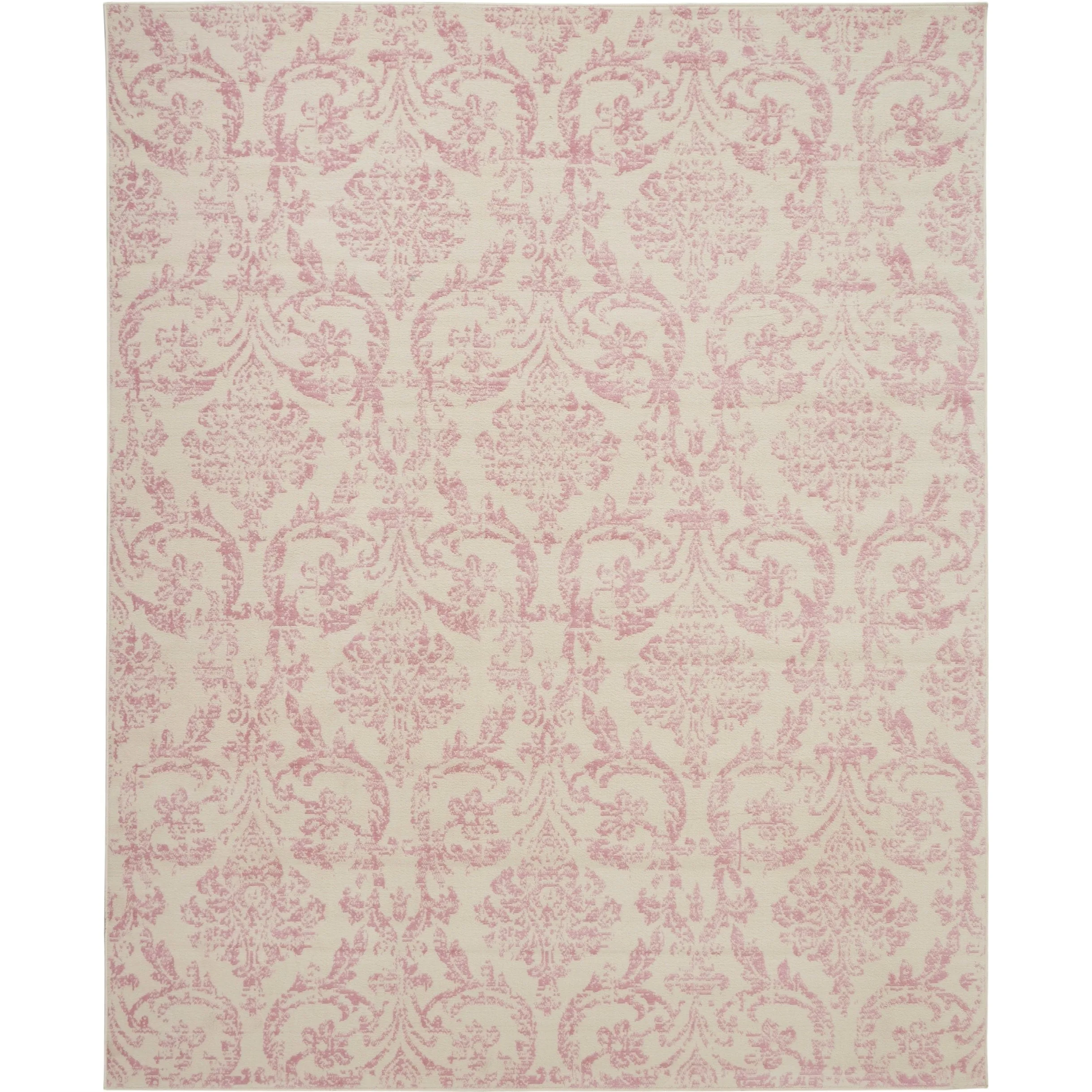 Nourison Jubilant Vintage Farmhouse Damask Area Rug