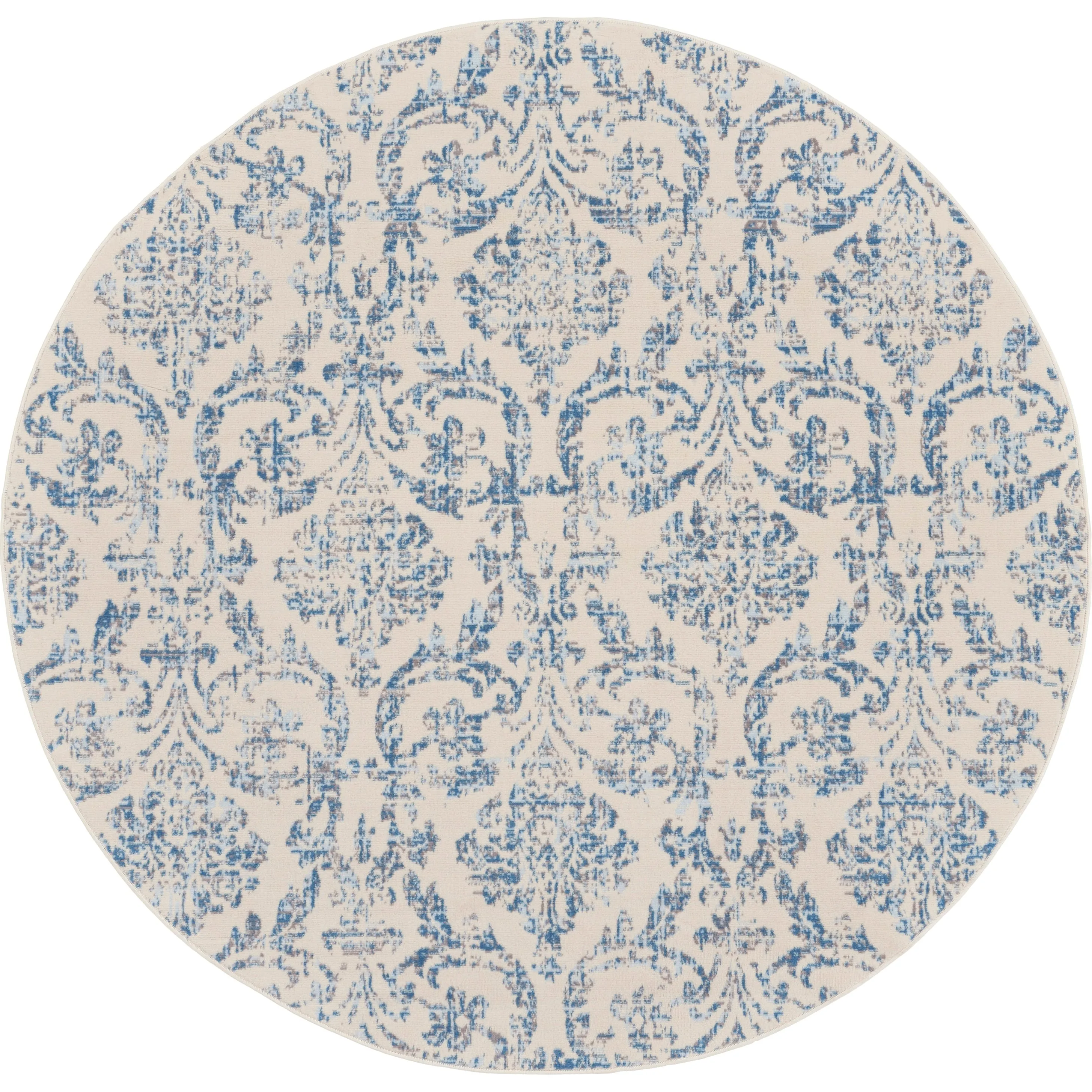 Nourison Jubilant Vintage Farmhouse Damask Area Rug