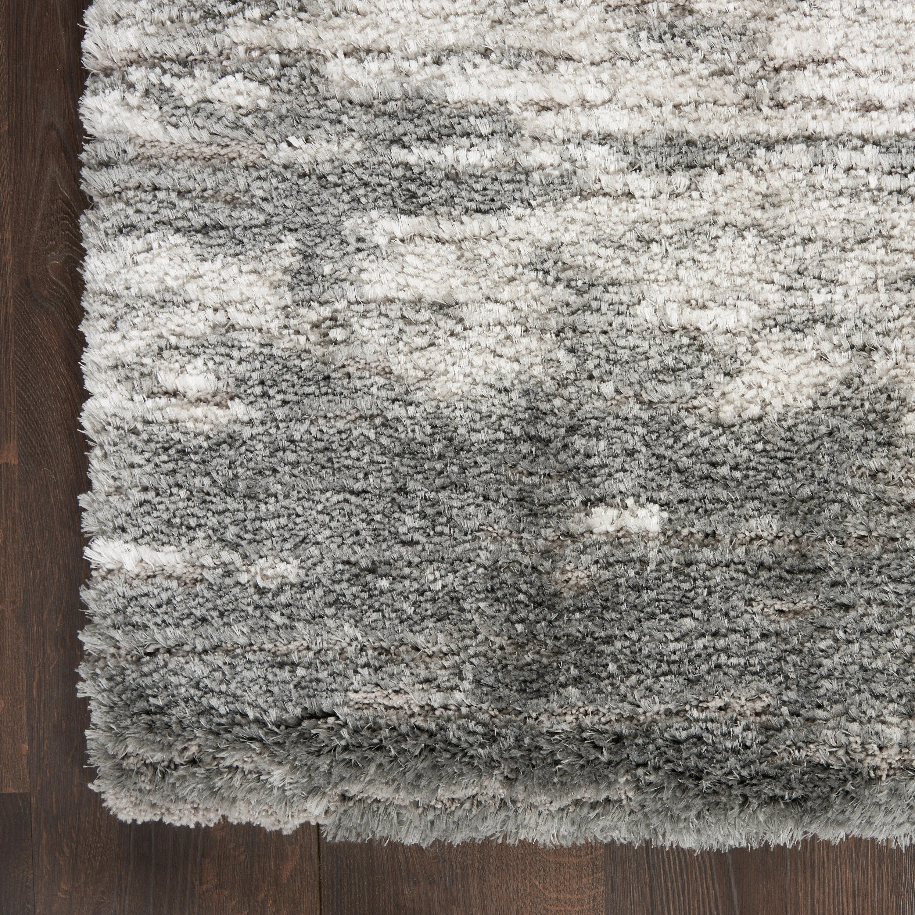 Nourison Luxurious Shag 1.25 Plush Contemporary Abstract Area Rug