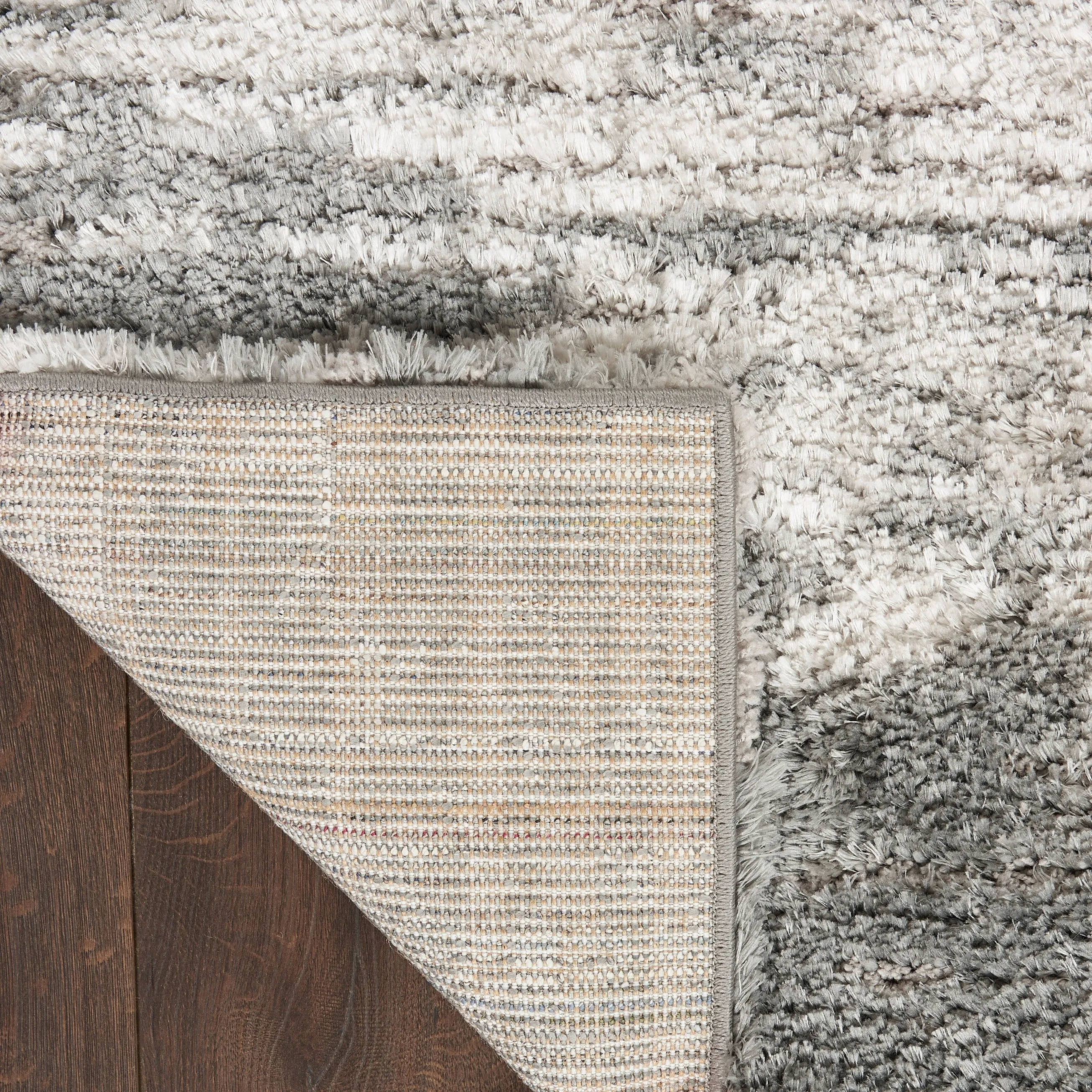 Nourison Luxurious Shag 1.25 Plush Contemporary Abstract Area Rug