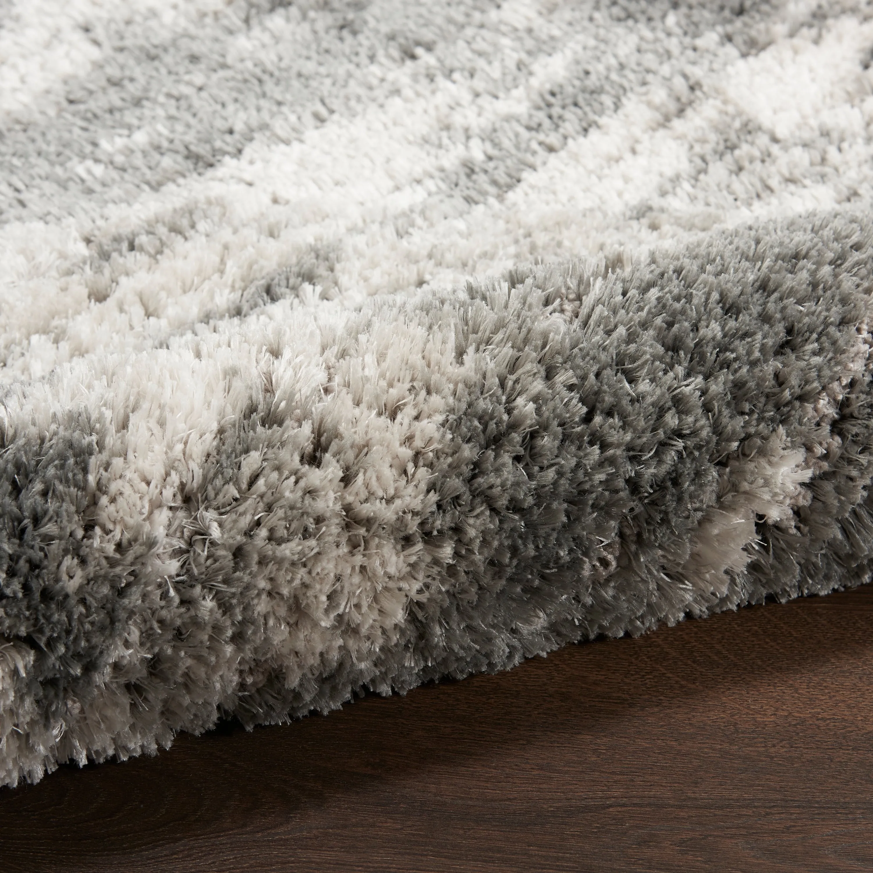 Nourison Luxurious Shag 1.25 Plush Contemporary Abstract Area Rug