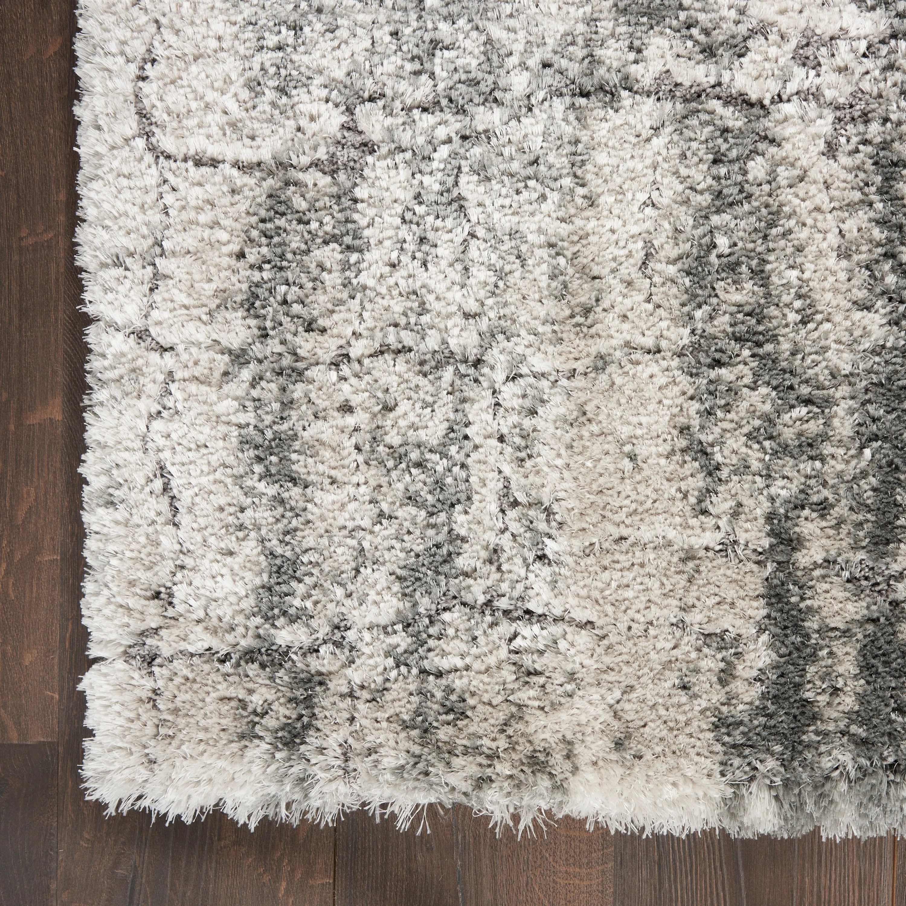 Nourison Luxurious Shag High Pile Contemporary Abstract Area Rug