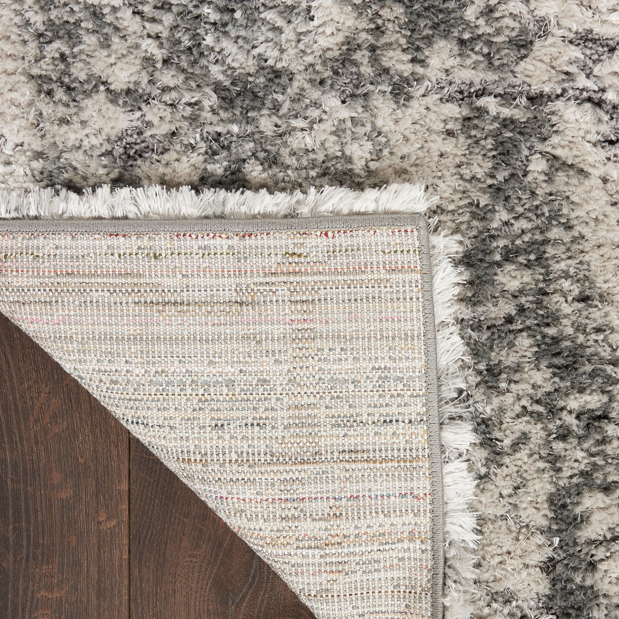 Nourison Luxurious Shag High Pile Contemporary Abstract Area Rug