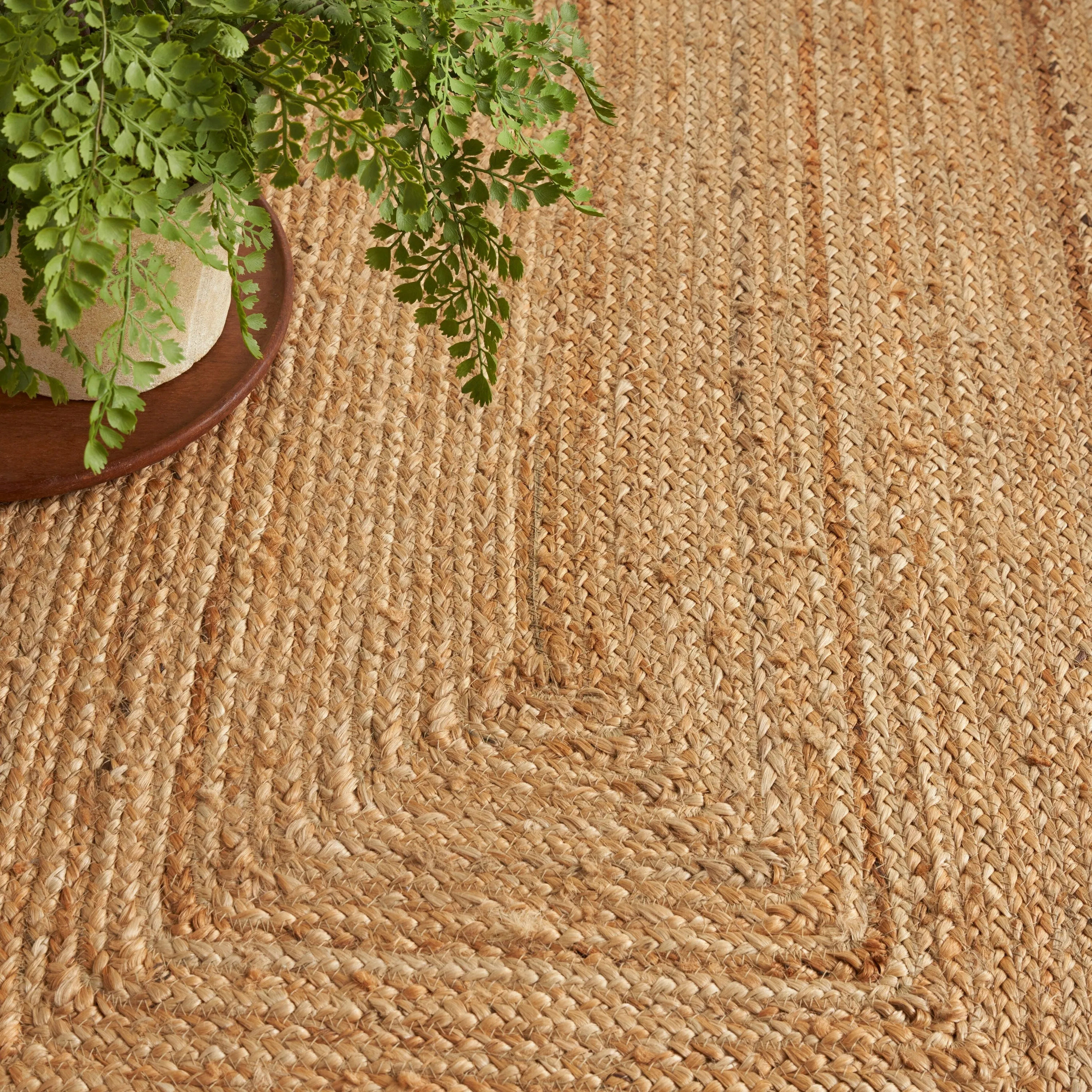 Nourison Natural Jute Indoor Solid Area Rug